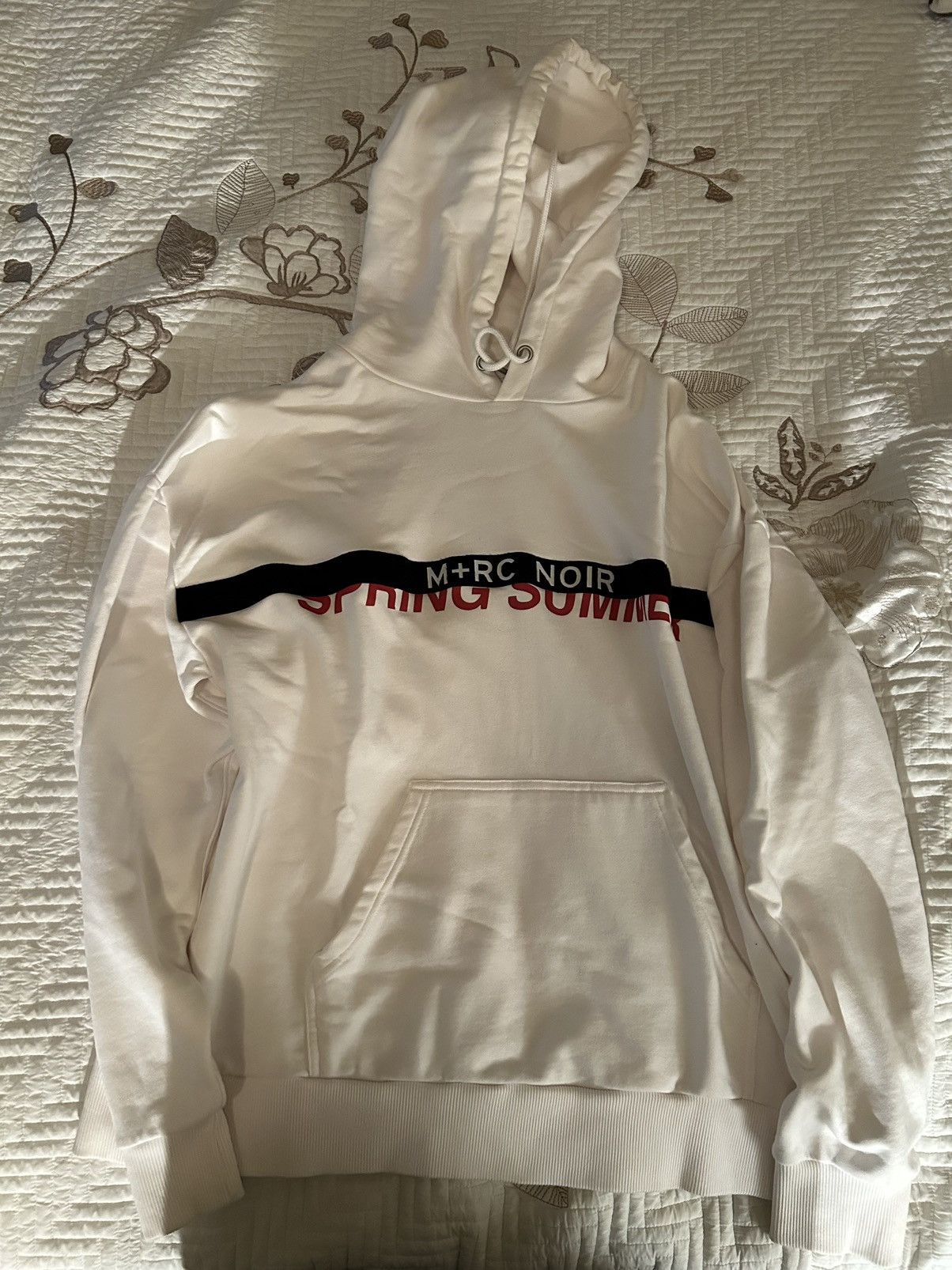 M+Rc Noir M+RC Noir White SS Velcro Hoodie SS - 18 | Grailed