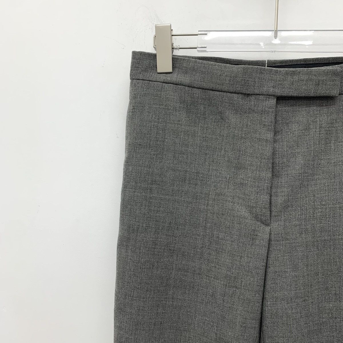 Thom Browne THOM BROWNE Grey Wool Straight Leg Trousers K26WX Size 28" / US 6 / IT 42 - 3 Thumbnail