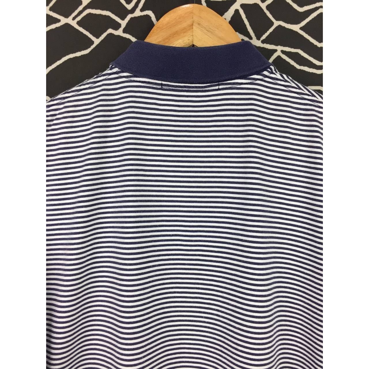Polo Ralph Lauren × Vintage Vtg Polo Golf Ralph Lauren Small Logo Striped Polo Tee Size US L / EU 52-54 / 3 - 6 Thumbnail