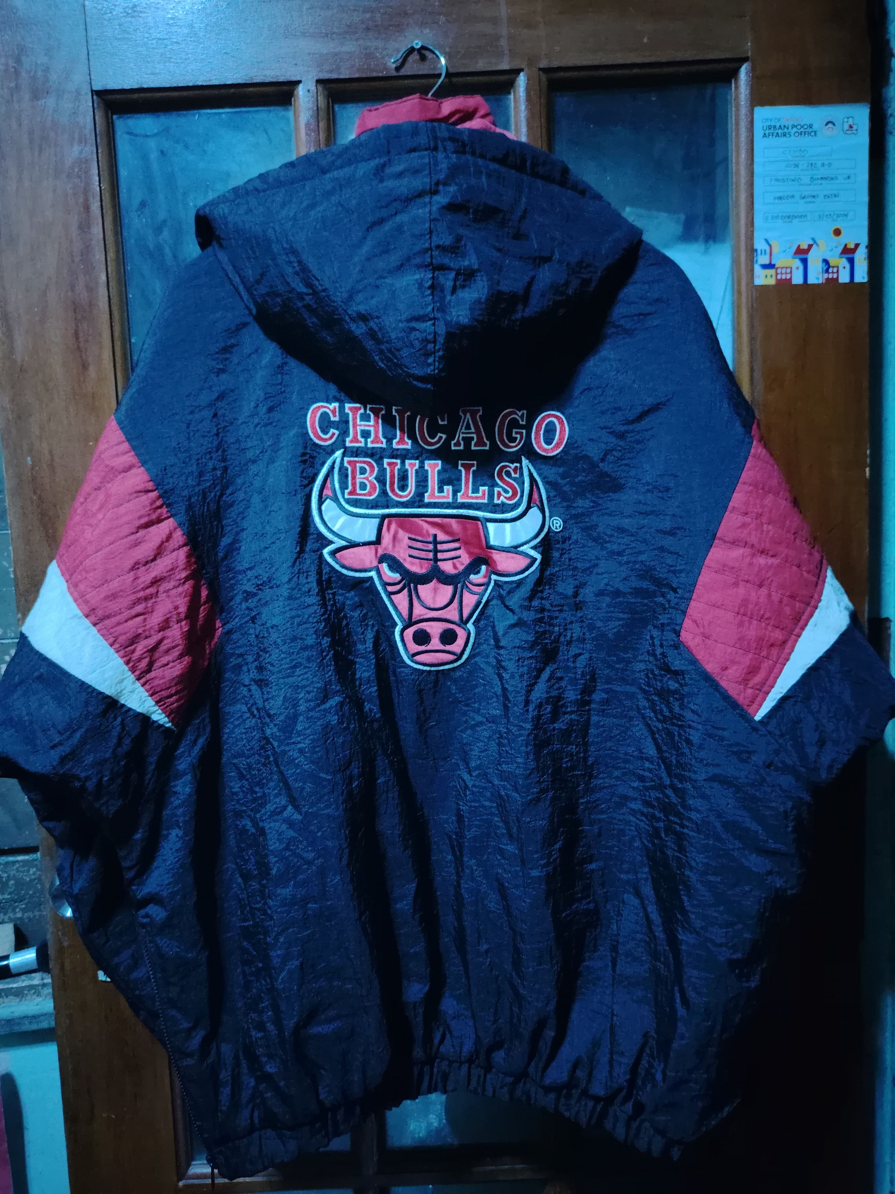 Starter Vintage 1990's Chicago Bulls Anorak Jacket Size US XL / EU 56 / 4 - 4 Thumbnail