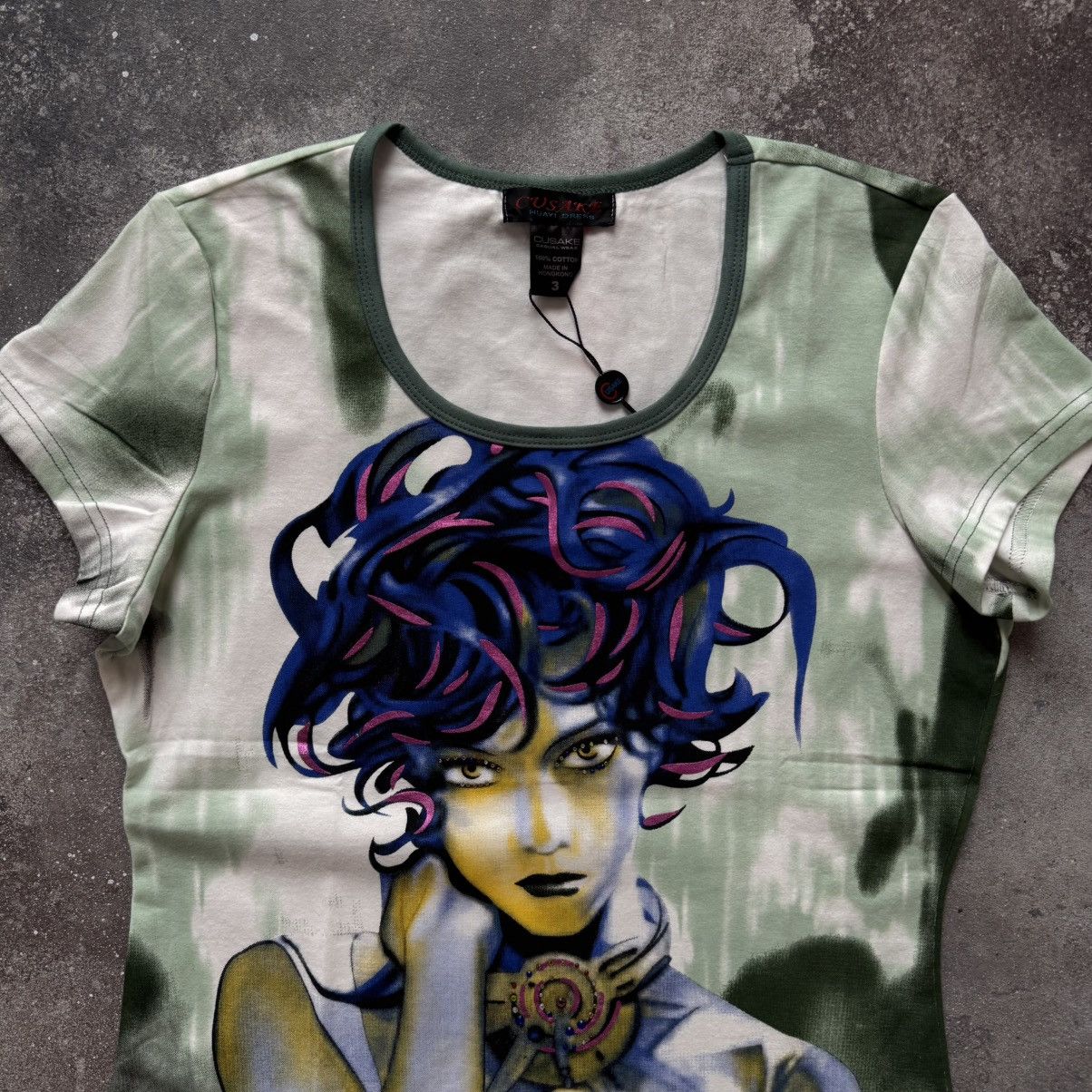 Hysteric Glamour 2000’s Custo Barcelona Style Sexy Lady Glam Y2K T-Shirt Size M / US 6-8 / IT 42-44 - 3 Thumbnail