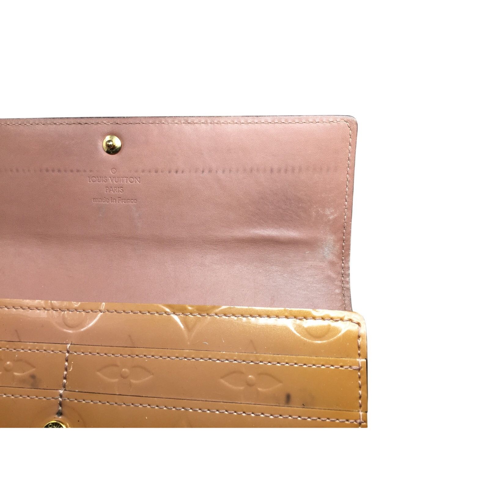 Louis Vuitton Louis Vuitton Vernis Monogram Sarah Long Wallet -Bronze Size ONE SIZE - 14 Thumbnail