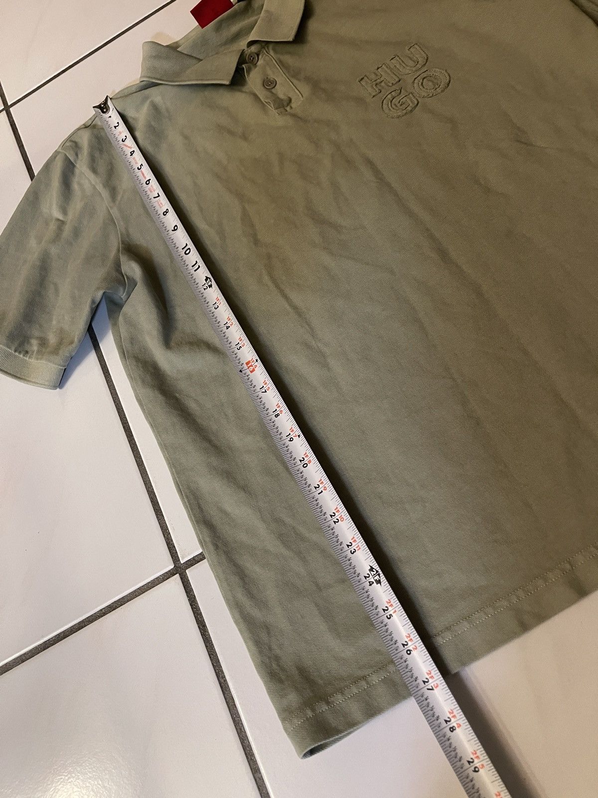 Hugo Boss Hugo Boss Men's Medium Polo Dustreck Green Embroidered Logo Size US M / EU 48-50 / 2 - 5 Thumbnail