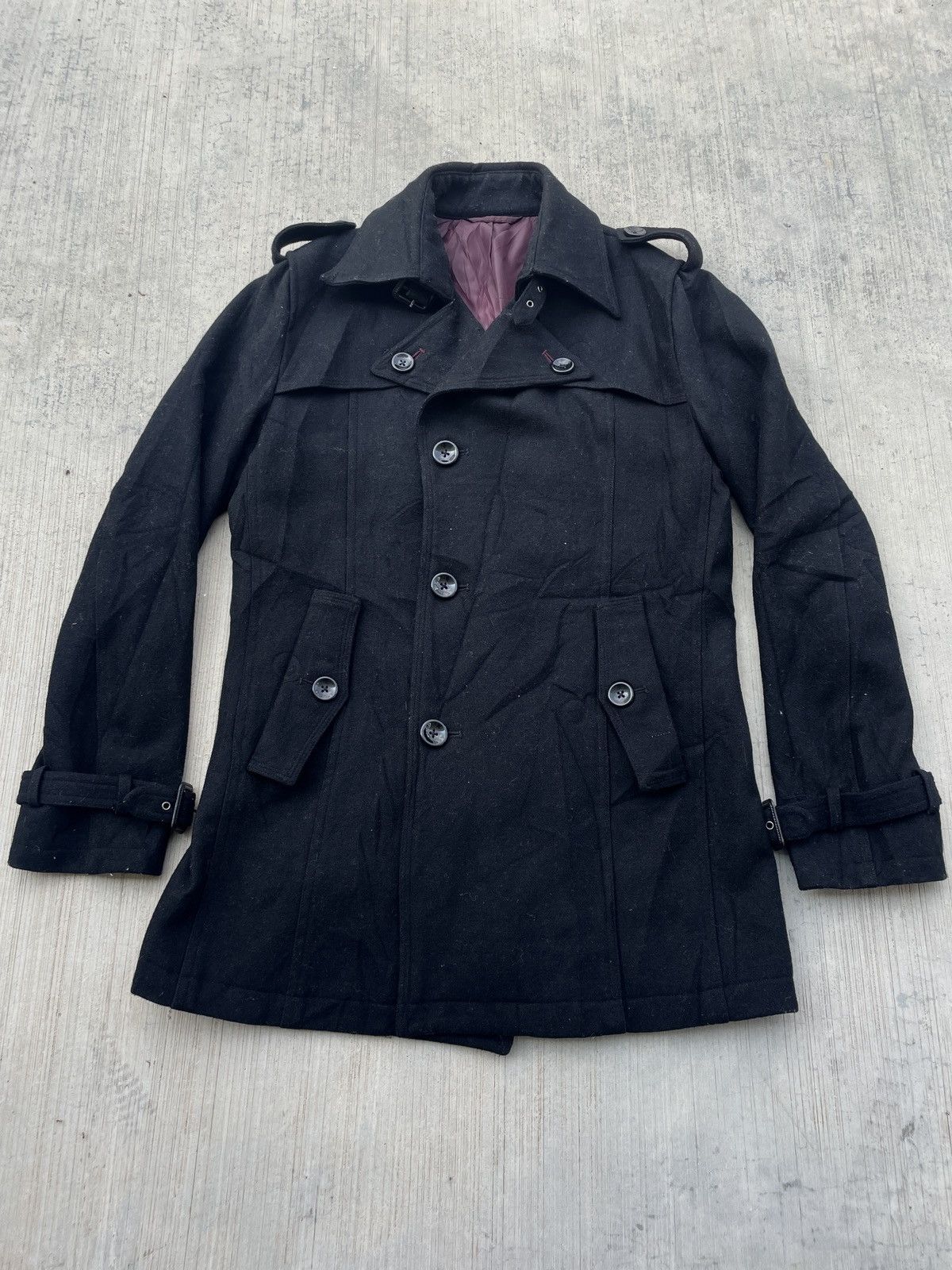 semanticdesign 2000s JAPANESE BRAND SEMANTIC DESIGN WOOL COAT PUNK ARCHIVE Size US S / EU 44-46 / 1 - 1 Thumbnail