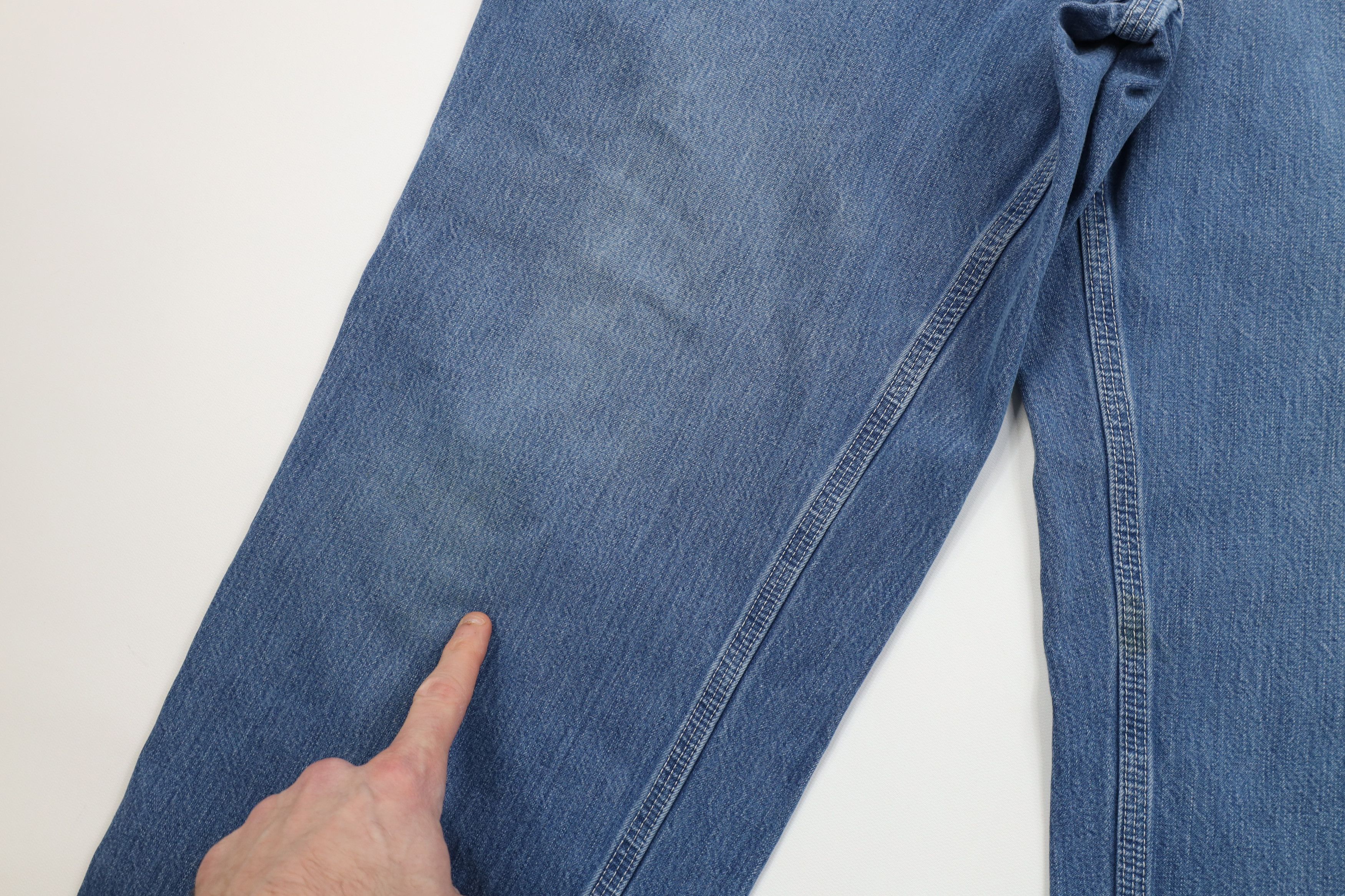 Carhartt Vintage Carhartt Wide Leg Dungaree Denim Jeans Blue Cotton Size US 36 / EU 52 - 8 Thumbnail