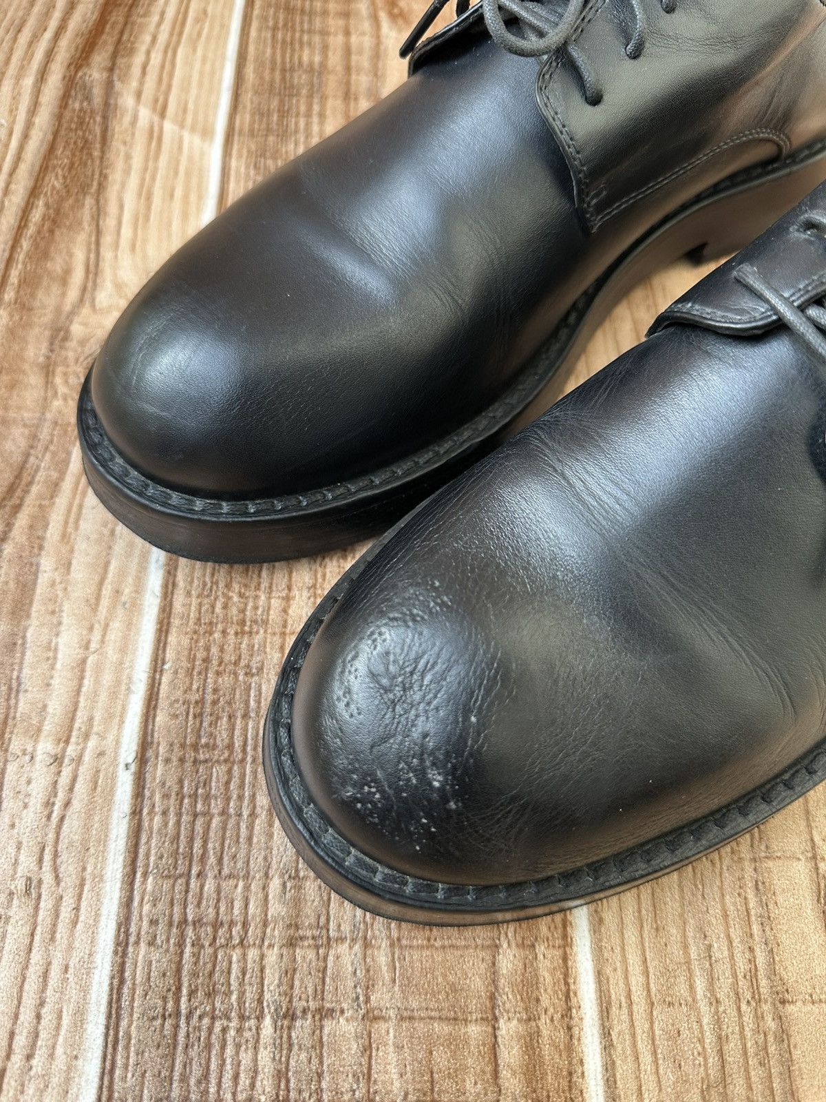 Ann Demeulemeester Ann Demeulemeester Black Derby Shoes Size US 7 / EU 40 - 6 Thumbnail