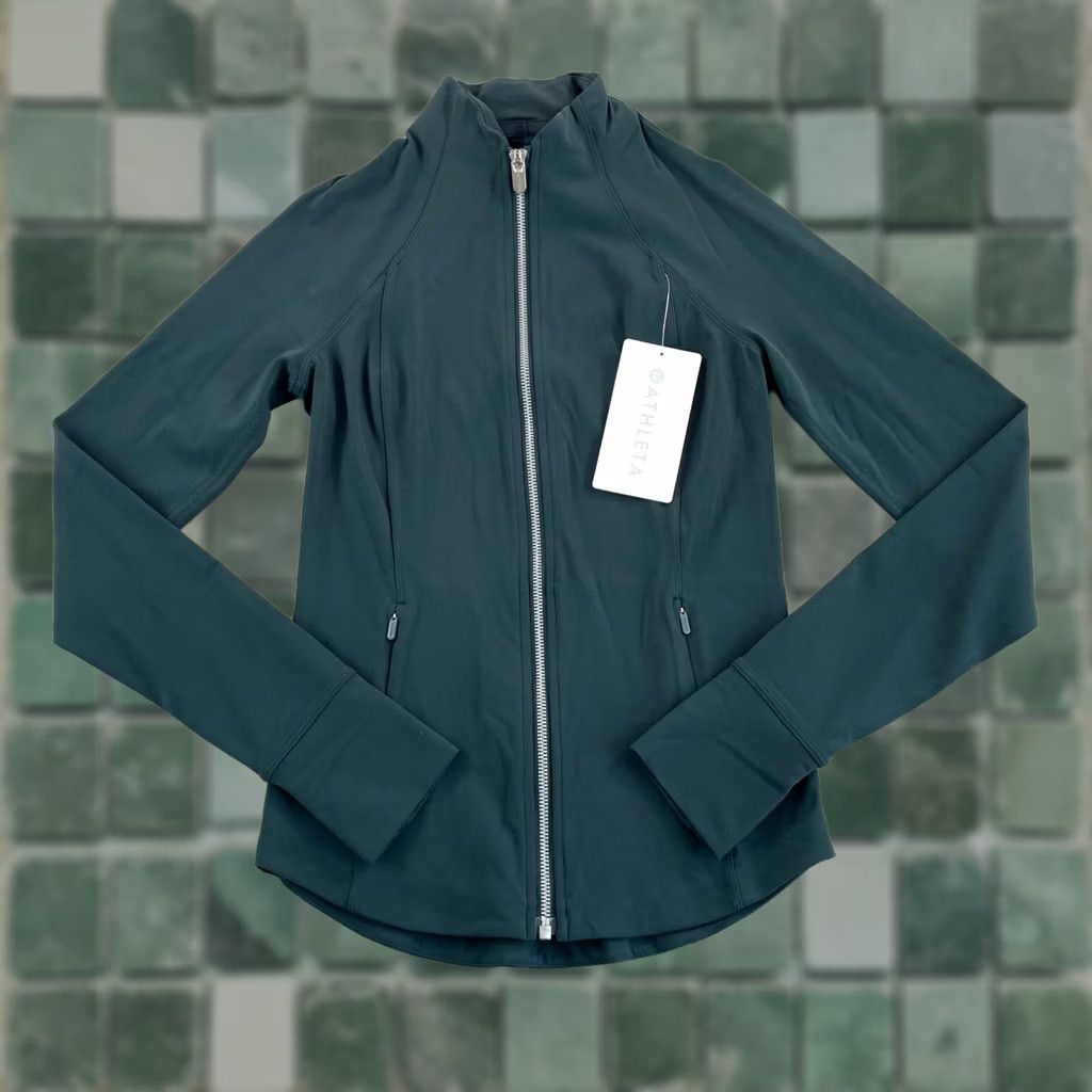 Athleta Athleta Salutation Jacket Women 2XS Green PowerVita Fabric Stretch Yoga NWT 29 Size XXS / US 00 / IT 34 - 1 Thumbnail