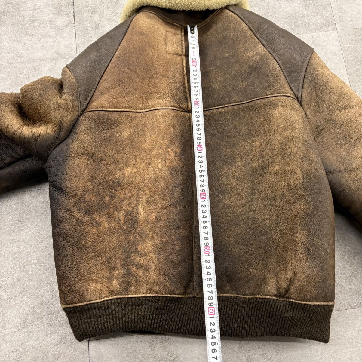 Schott Schott B-6 Sheepskin Flight Jacket – Made in USA (L) Size US L / EU 52-54 / 3 - 14 Thumbnail