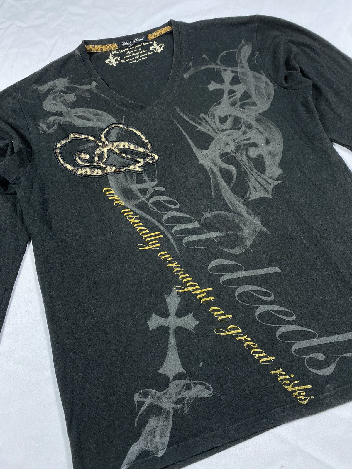 Clash Ahead Japanese Clash Ahead poem gothic punk long sleve Size US M / EU 48-50 / 2 - 8 Thumbnail