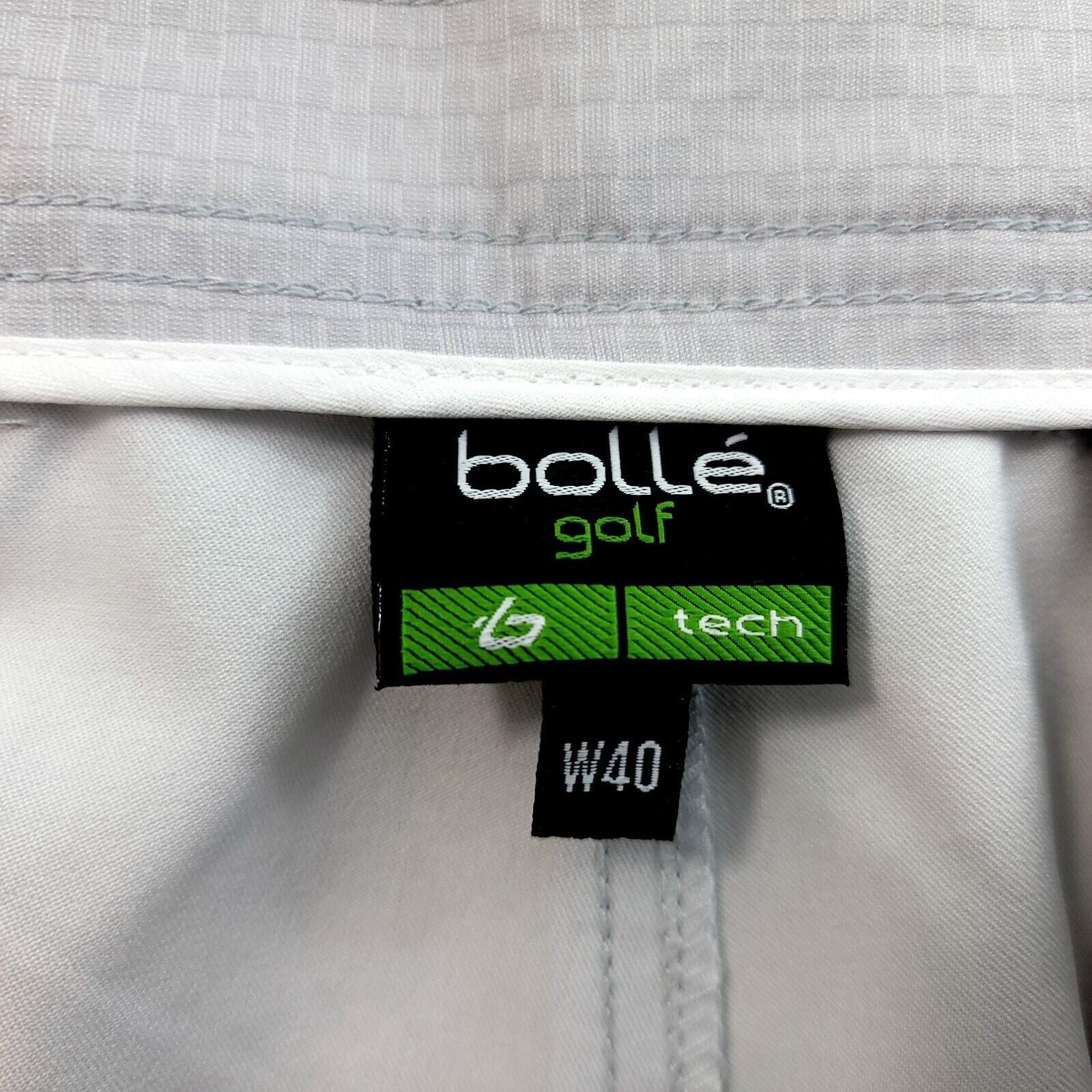 Bolle Bolle Golf Tech Gray Geometric Chino Polyester High Rise Sho Size US 40 / EU 56 - 4 Thumbnail