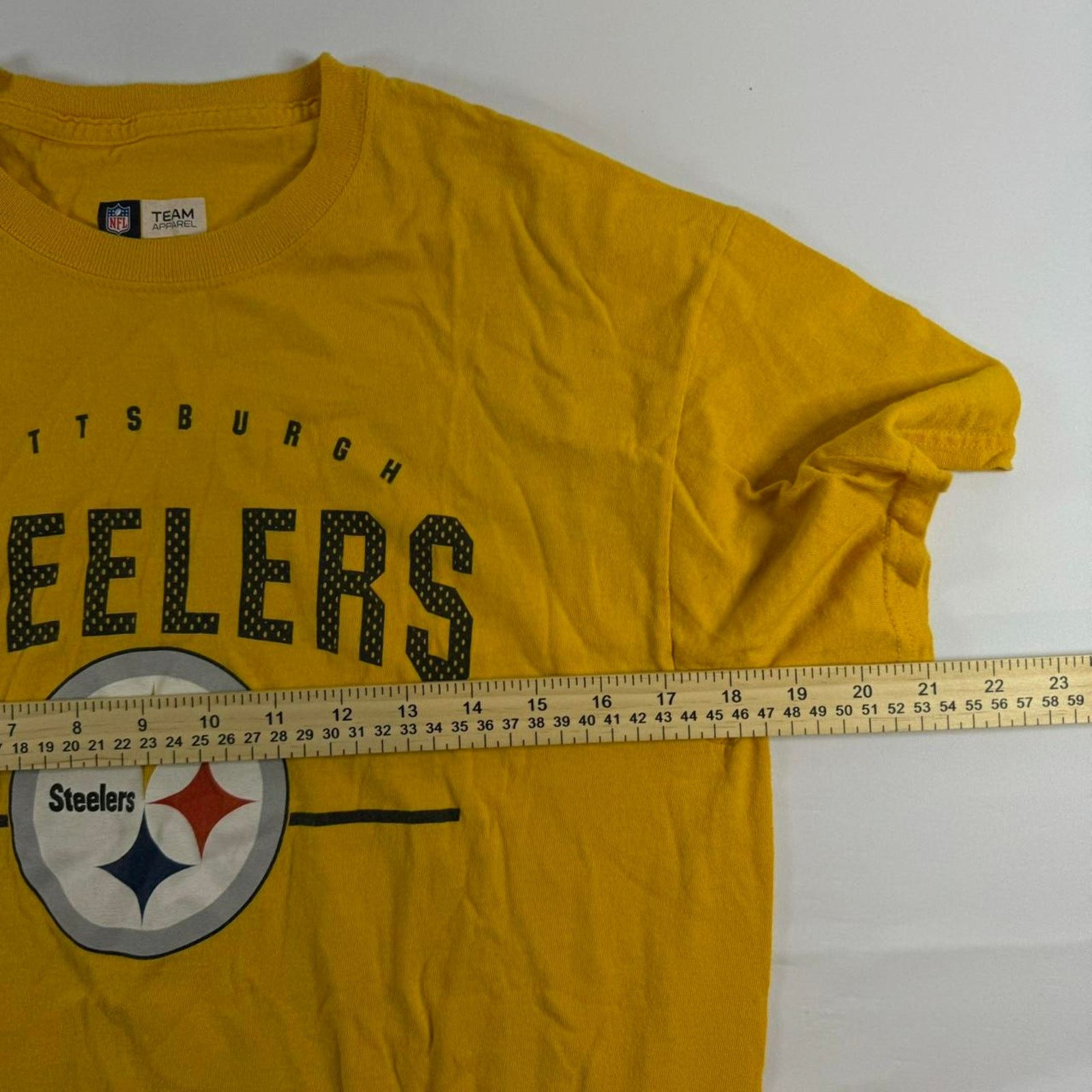 NFL NFL Yellow And Black Steelers Graphic Tee Size Medium Size US M / EU 48-50 / 2 - 5 Thumbnail