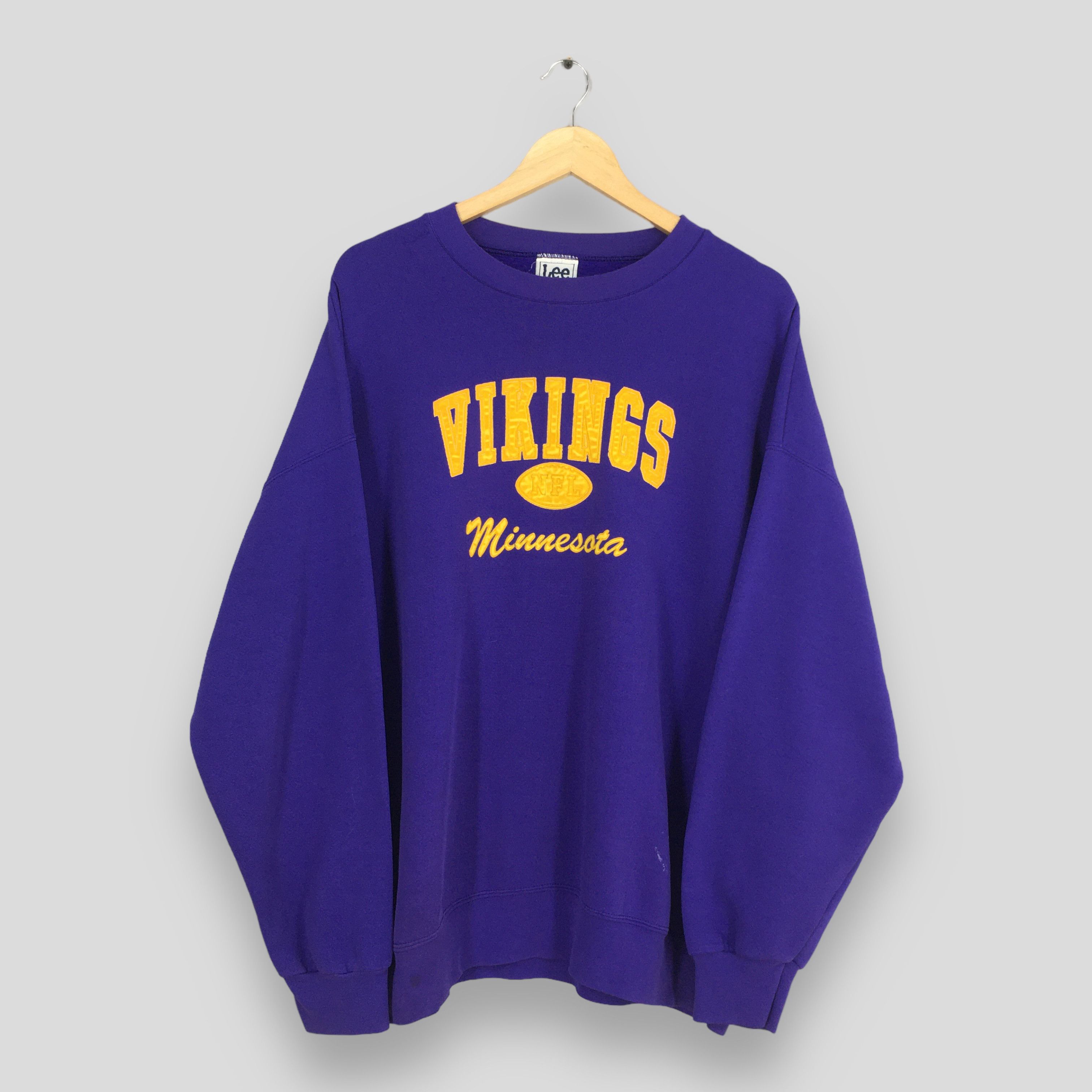 image of Lee x Nfl Vintage Minnesota Vikings Nfl Purple Sweater arge, Men's (Size 2XL)