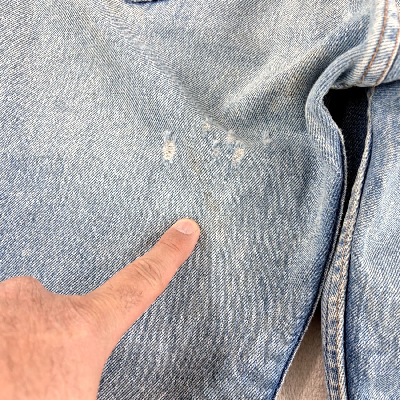 Levi's Vintage Levi'S 501 Men Blue Denim Button Fly 31x33 - USA Size US 31 - 5 Thumbnail