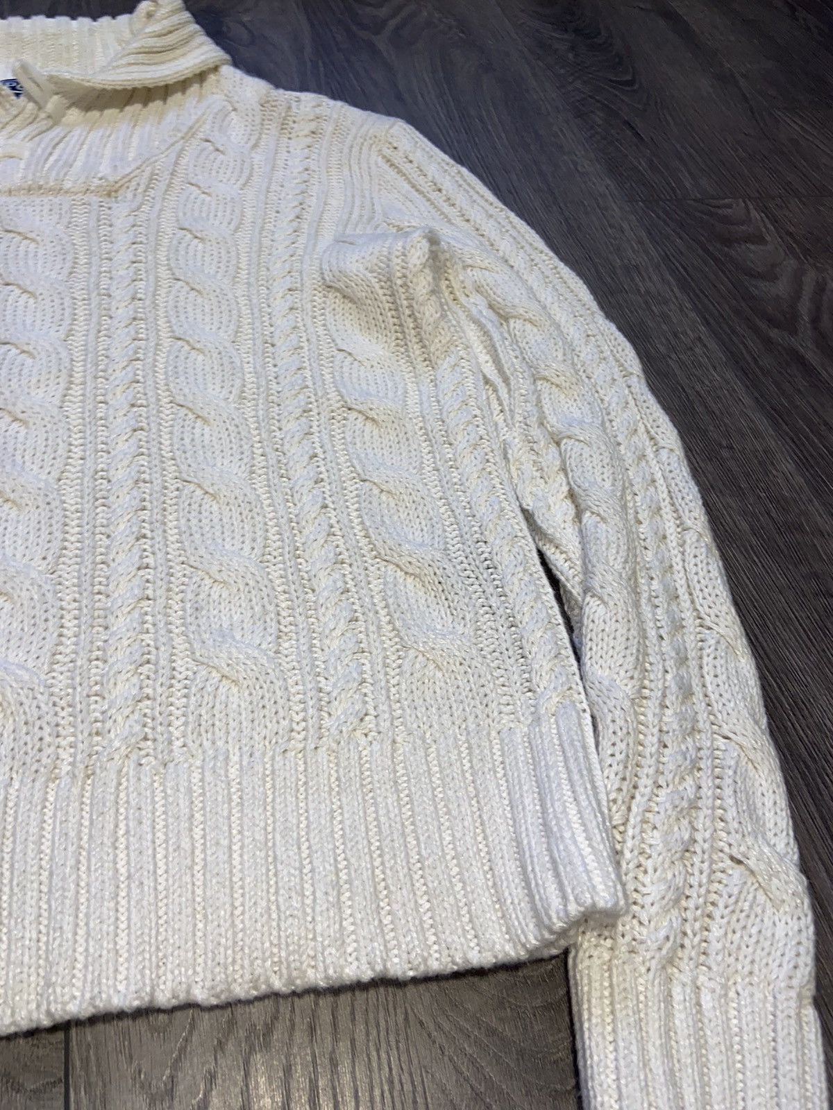 Japanese Brand × Ralph Lauren × Vintage POLO RALPH LAUREN VINTAGE 2000’s KNITTED WHITE SWEATSHIRT Size US M / EU 48-50 / 2 - 3 Thumbnail