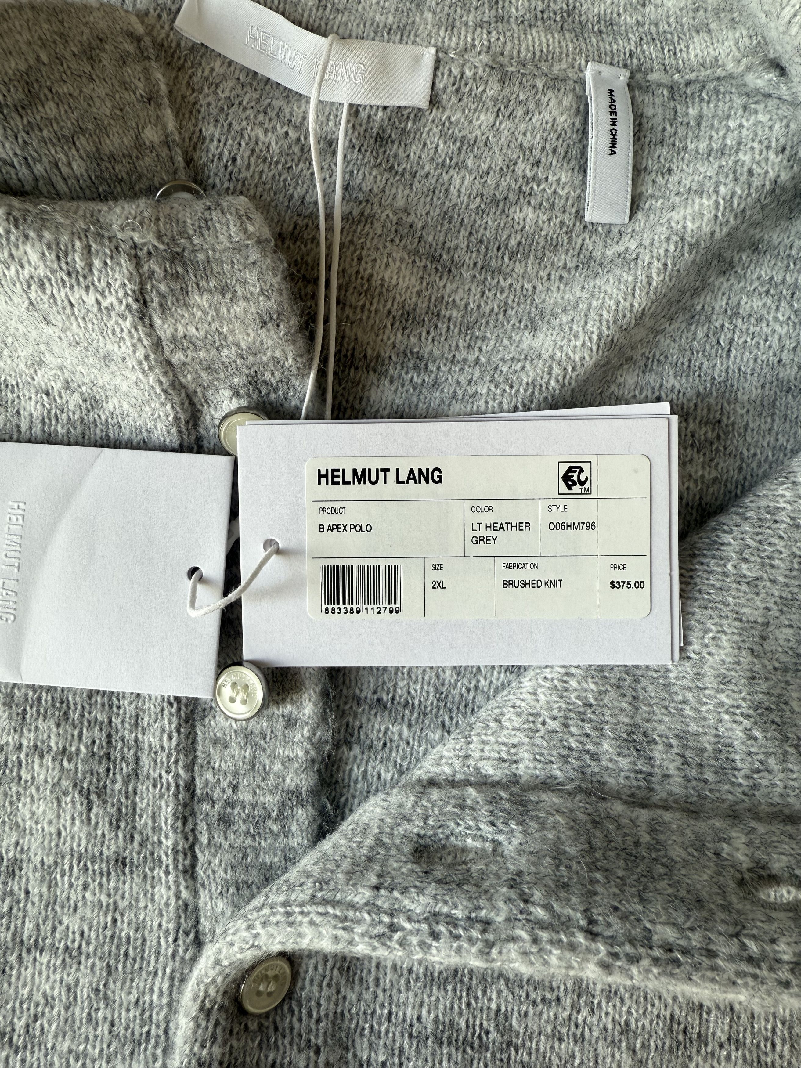 Helmut Lang Helmut Lang Apex Brushed Polo Sweater Size US XXL / EU 58 / 5 - 9 Thumbnail