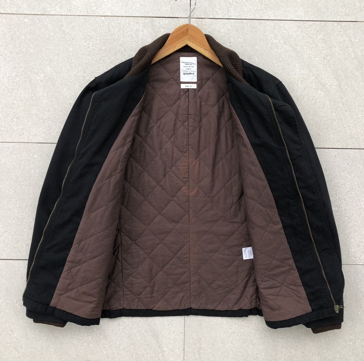 Japanese Brand QUADRO JAPAN All Part Of The Earth Canvas Outer Chore Jacket Size US M / EU 48-50 / 2 - 14 Thumbnail