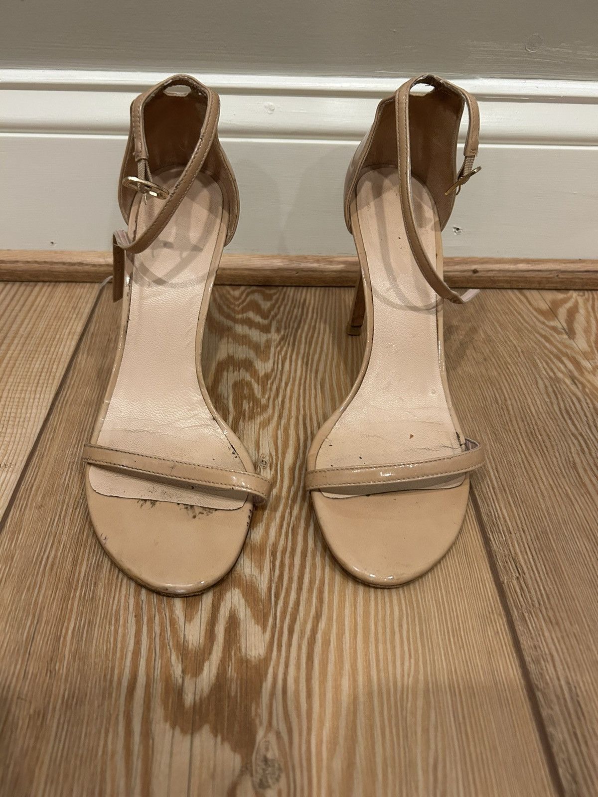 Stuart Weitzman *Discontinued* Nudist 100mm Sandal Size US 7 / IT 37 - 1 Thumbnail