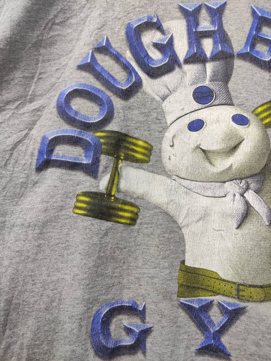Vintage Vtg 90's Pillsbury Doughboys Gym T-Shirt Size US L / EU 52-54 / 3 - 3 Thumbnail