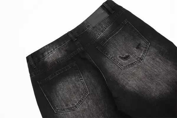 VIBE Men's hippie back pocket ripped washed flared jeans Size US 34 / EU 50 - 4 Thumbnail
