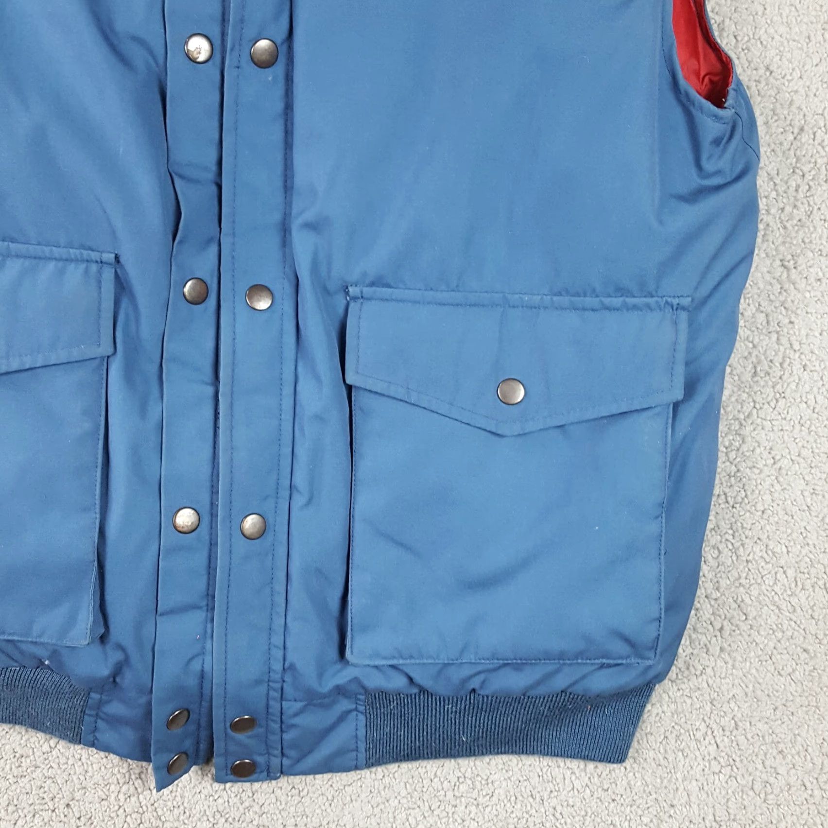 Etro VINTAGE Outdoor Exchange Vest MENS Puffer Zip 70s 80s Reversible Down Blue Autumn Winter Ski Outdoor Size US L / EU 52-54 / 3 - 3 Thumbnail