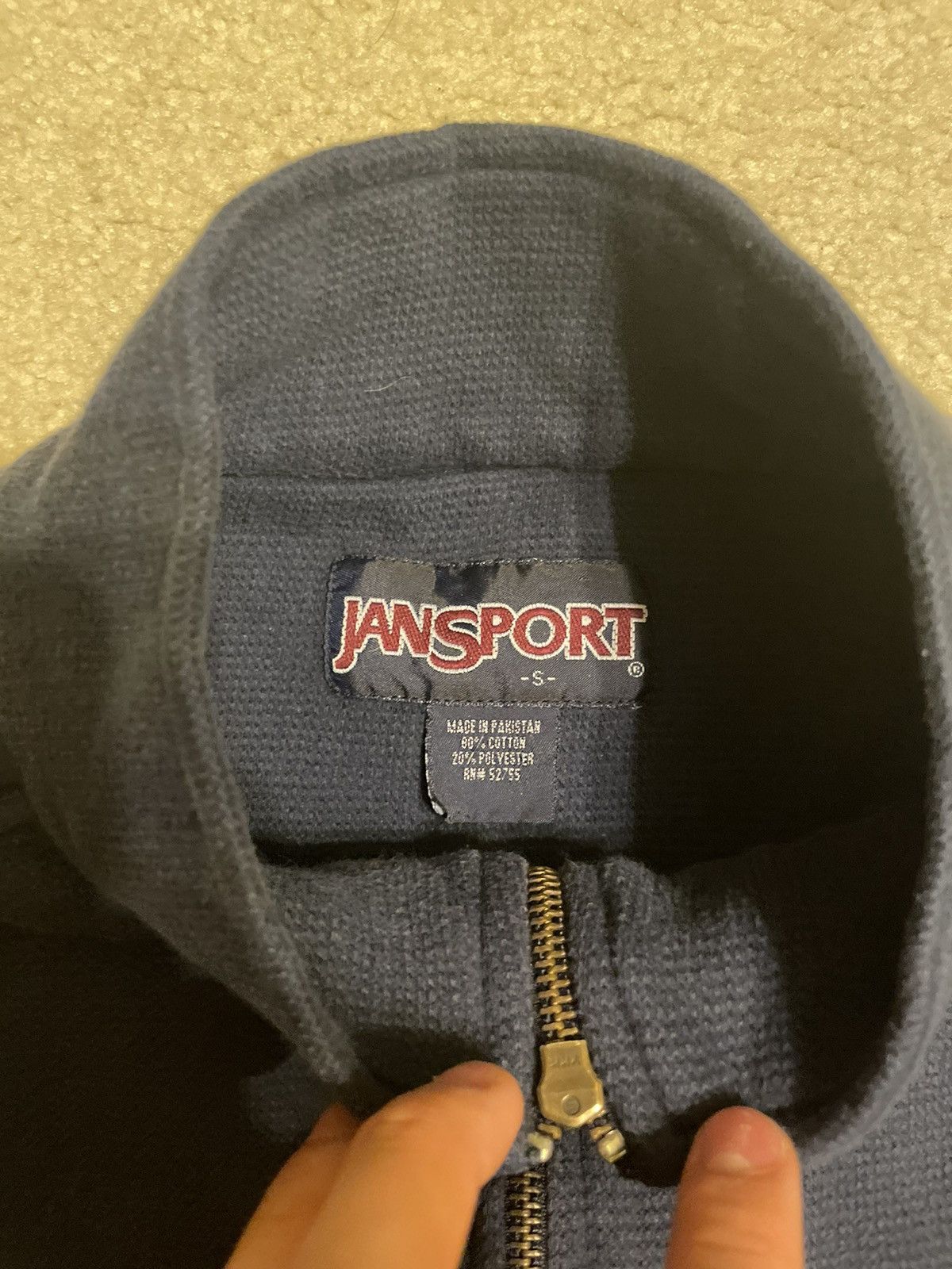 Jansport Vintage Jansport Navy Quarterzip Size US S / EU 44-46 / 1 - 3 Thumbnail