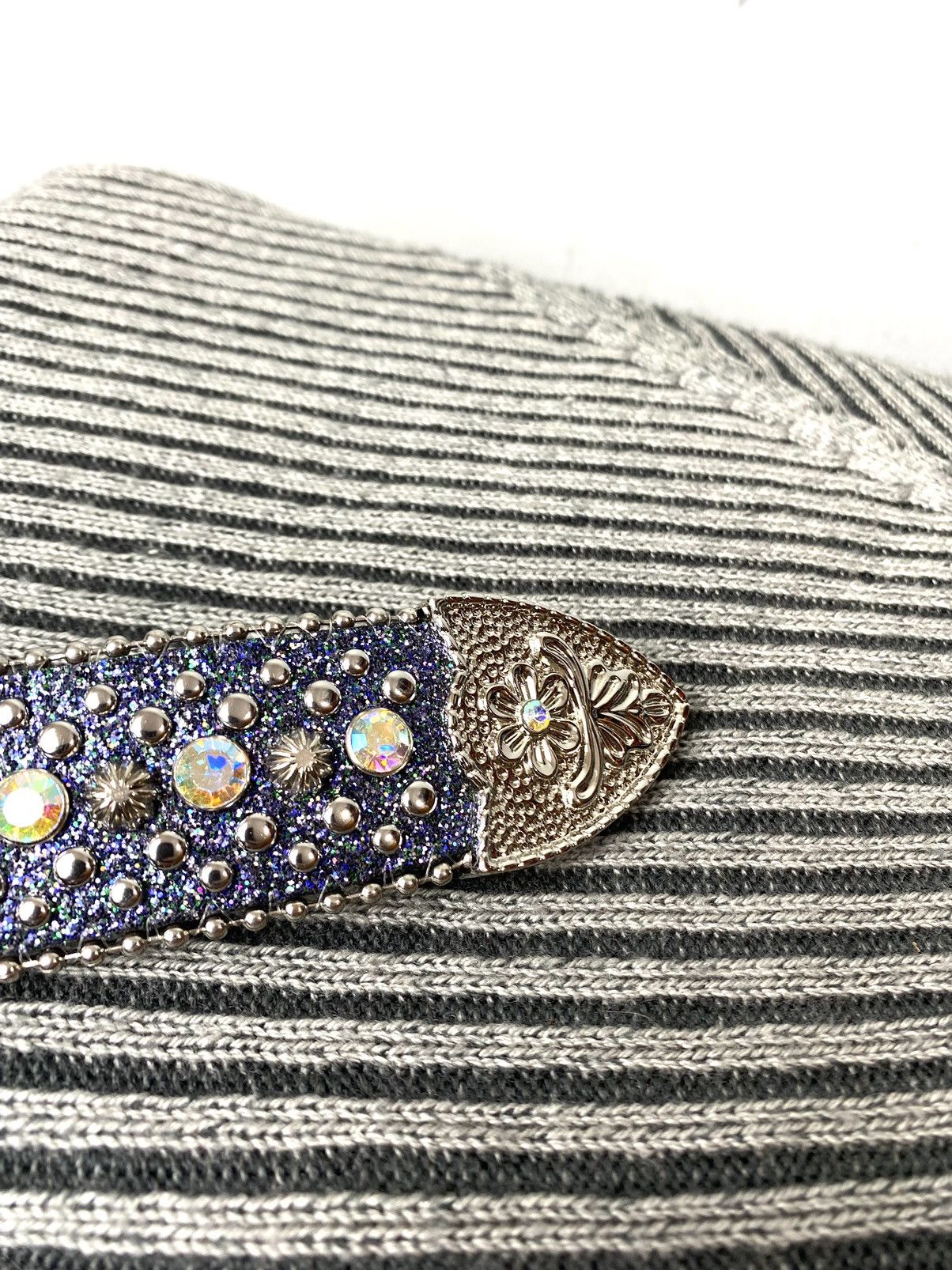 Other Hype Rhinestones Belt BB Simon Style Diamonds Size ONE SIZE - 7 Thumbnail
