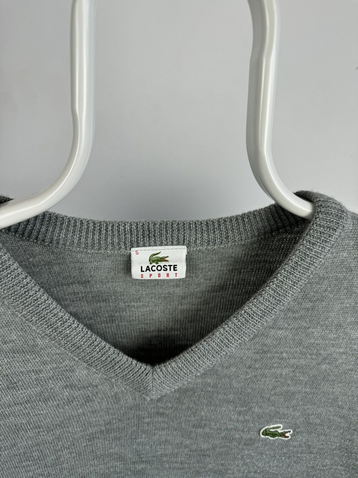 Lacoste × Vintage Vintage Lacoste Wool and Acrylic Jumper Sweater Size US L / EU 52-54 / 3 - 3 Thumbnail