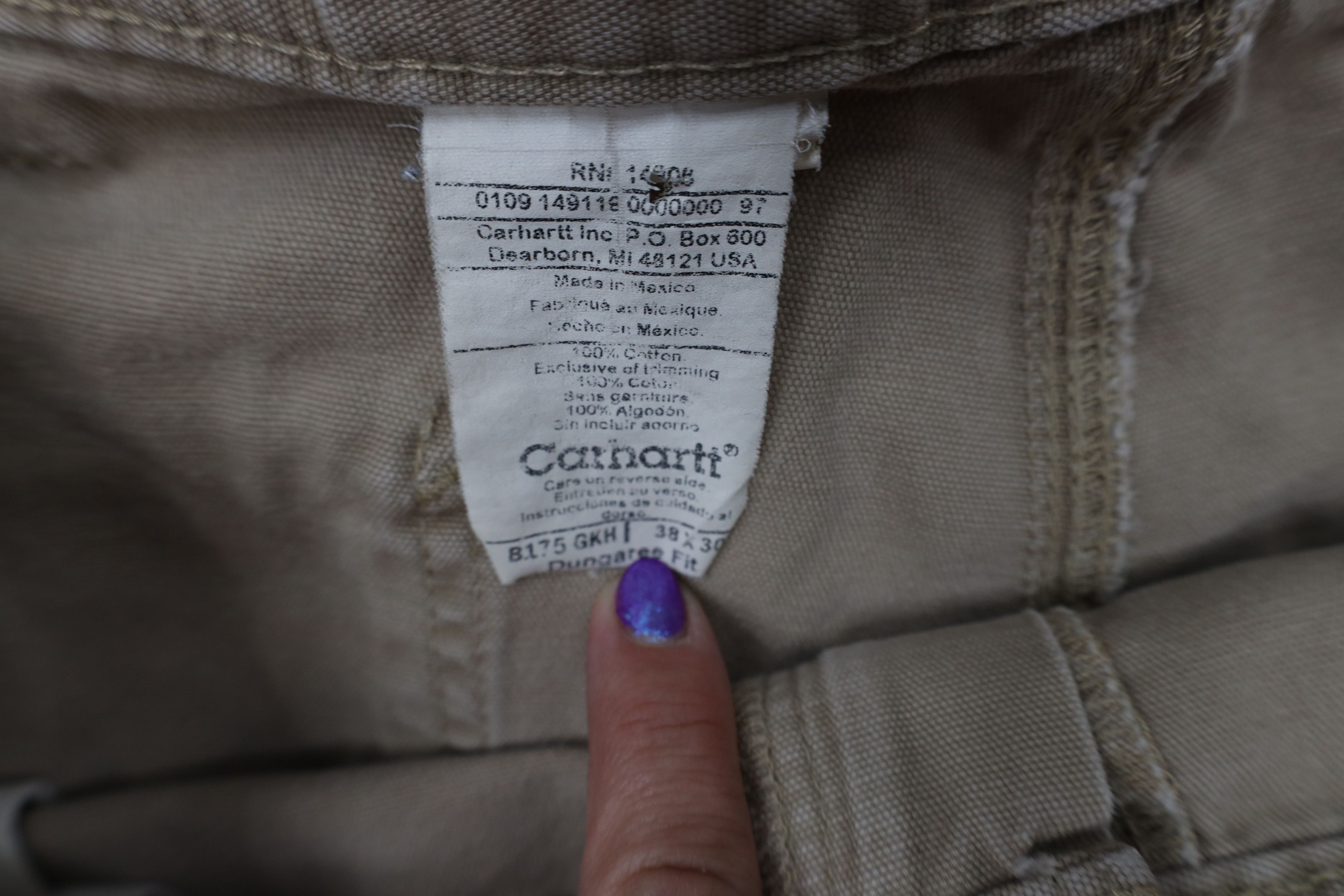 Carhartt Vintage Carhartt Spell Out Wide Leg Dungaree Pants Khaki Size US 38 / EU 54 - 9 Thumbnail