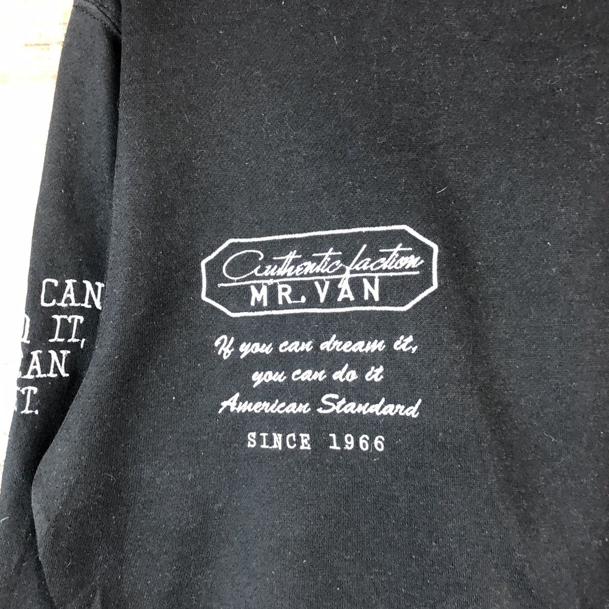 Japanese Brand × Van Mr Van vintage Black Sweatshirt #A2033 Size US M / EU 48-50 / 2 - 9 Thumbnail