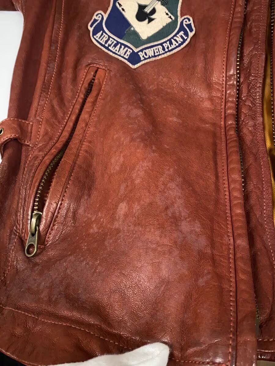 Avirex Avirex Plain Goat Leather Single Rider Jacket Red Size US M / EU 48-50 / 2 - 7 Thumbnail