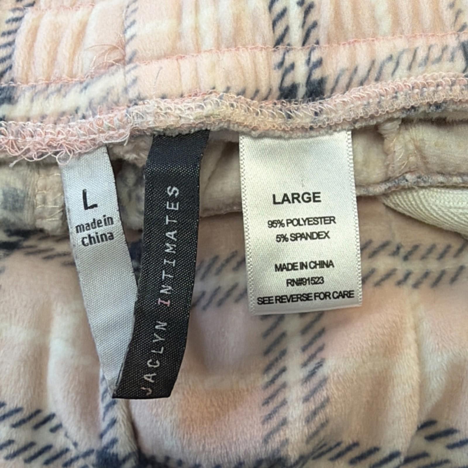 Other Women's Plaid Fleece Pajama Pants Size Large Size ONE SIZE - 3 Thumbnail