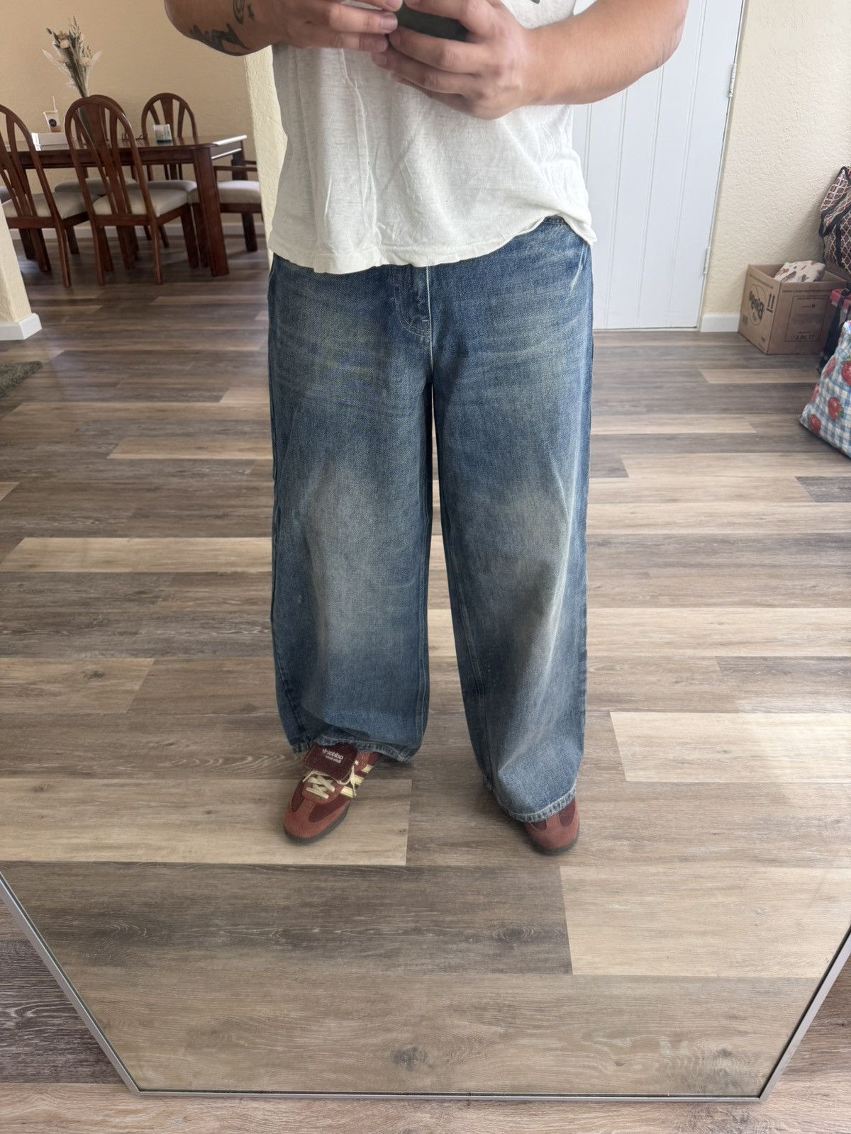 Other Pearled Ivory Denim - PI 1403 Size US 32 / EU 48 - 6 Thumbnail