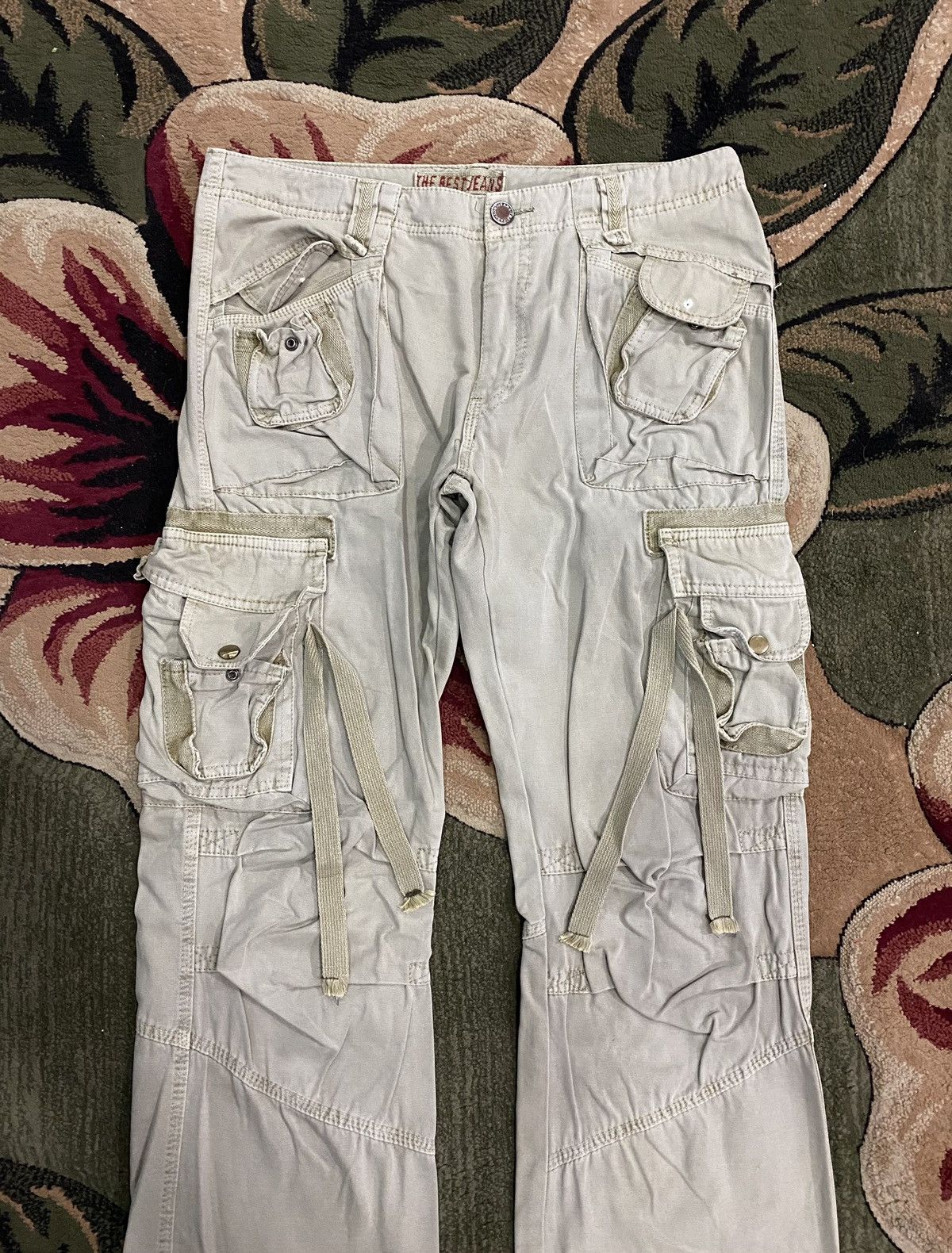 General Research × Japanese Brand MULTI POCKET PARACHUTE BONDAGE FADED CARGO PANTS Size US 34 / EU 50 - 3 Thumbnail