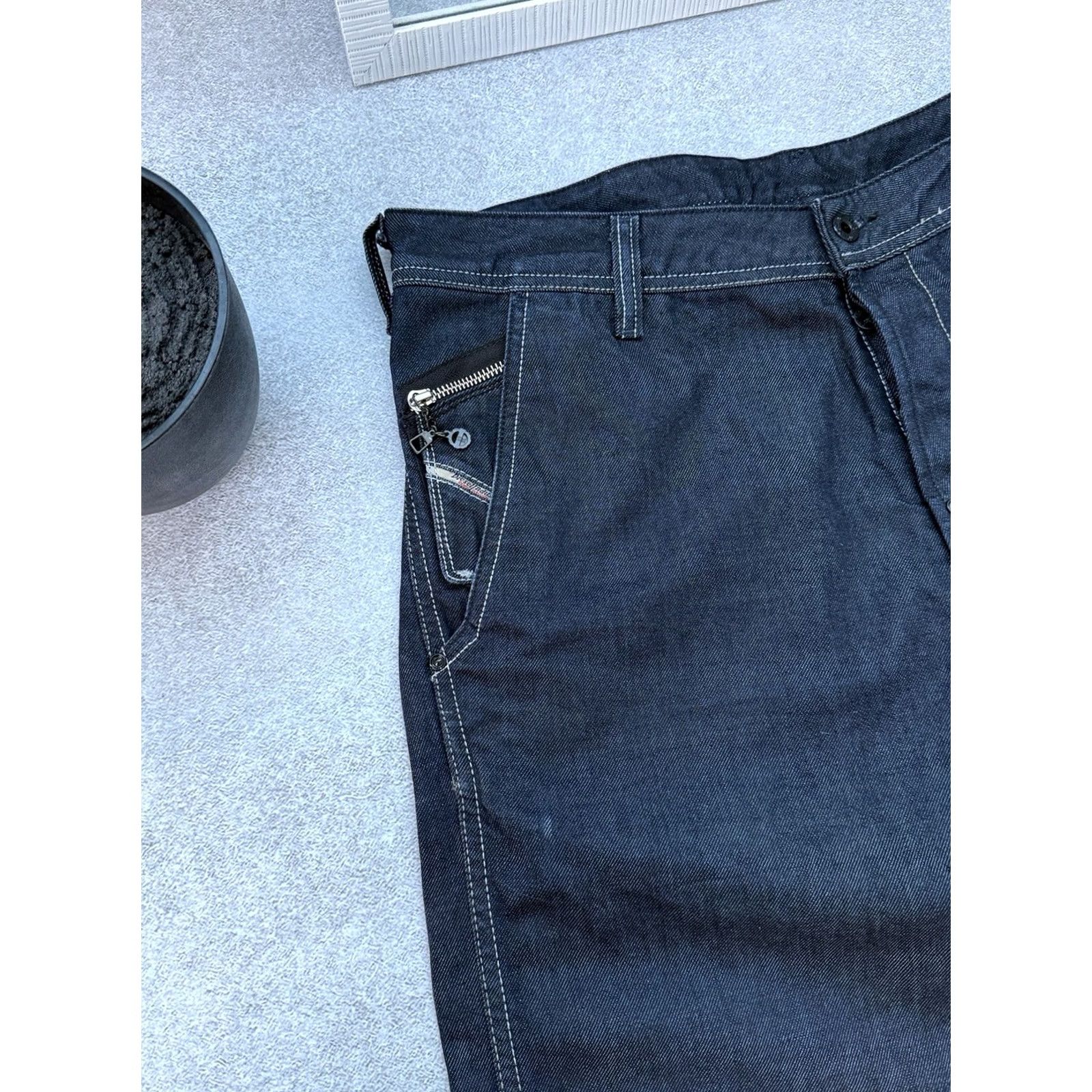 Diesel VINTAGE Diesel Pheyo Jeans Men’s Size W34 L34 Navy Denim Cinch Straight Size US 34 / EU 50 - 5 Thumbnail
