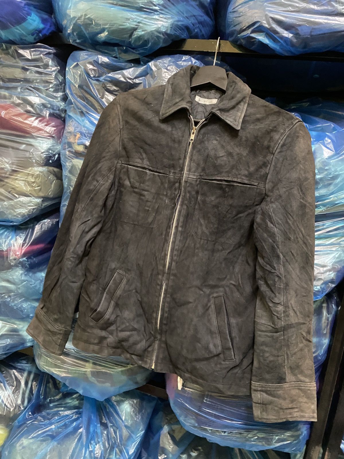 Japanese Brand Blanc Bleu Minuit Vintage Black Suede Jacket Timeless Appeal Size US XS / EU 42 / 0 - 2 Thumbnail