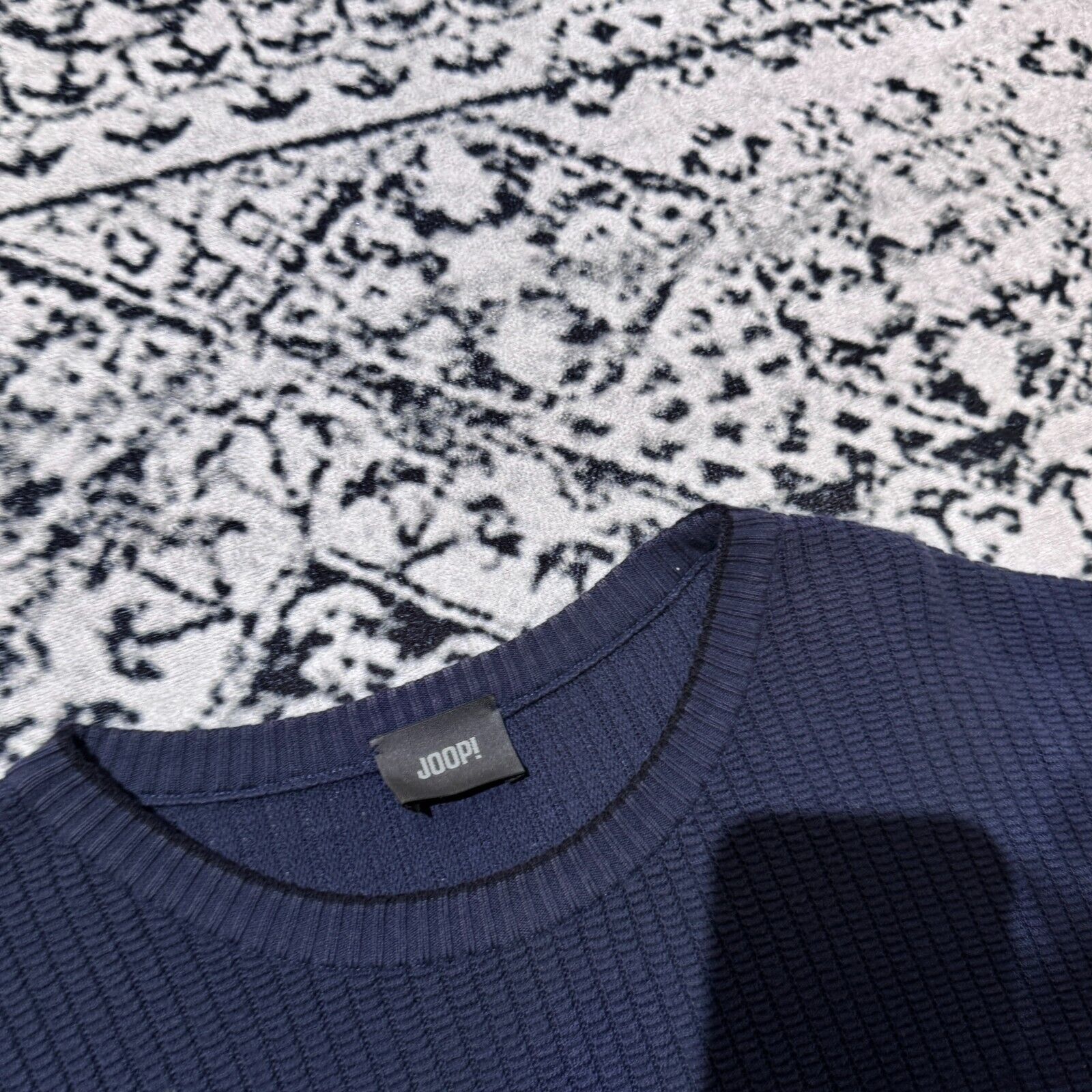 Joop! × Vintage Vintage Joop Unisex Navy Blue Cotton Sweater Size L Y2K 90s Size US L / EU 52-54 / 3 - 6 Thumbnail
