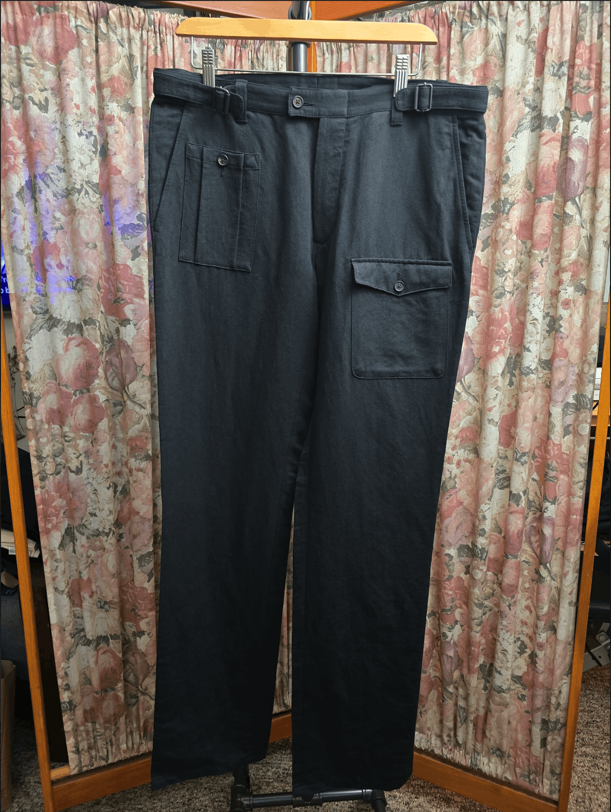 John Varvatos Artisan Cotton Linen Cargo Pant Size US 34 / EU 50 - 1 Thumbnail