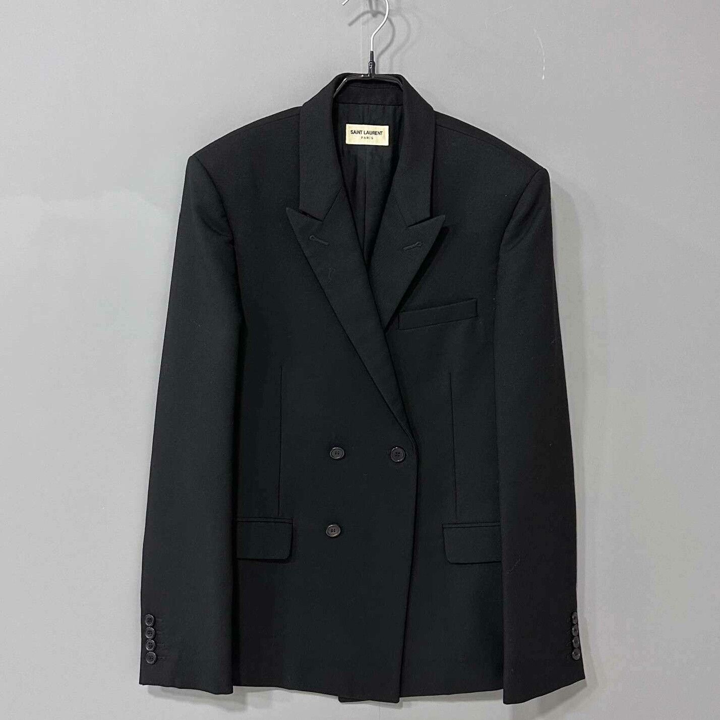 Saint Laurent Paris Saint Laurent Paris Formal Black Suit EU 48Men Size 48R - 1 Thumbnail