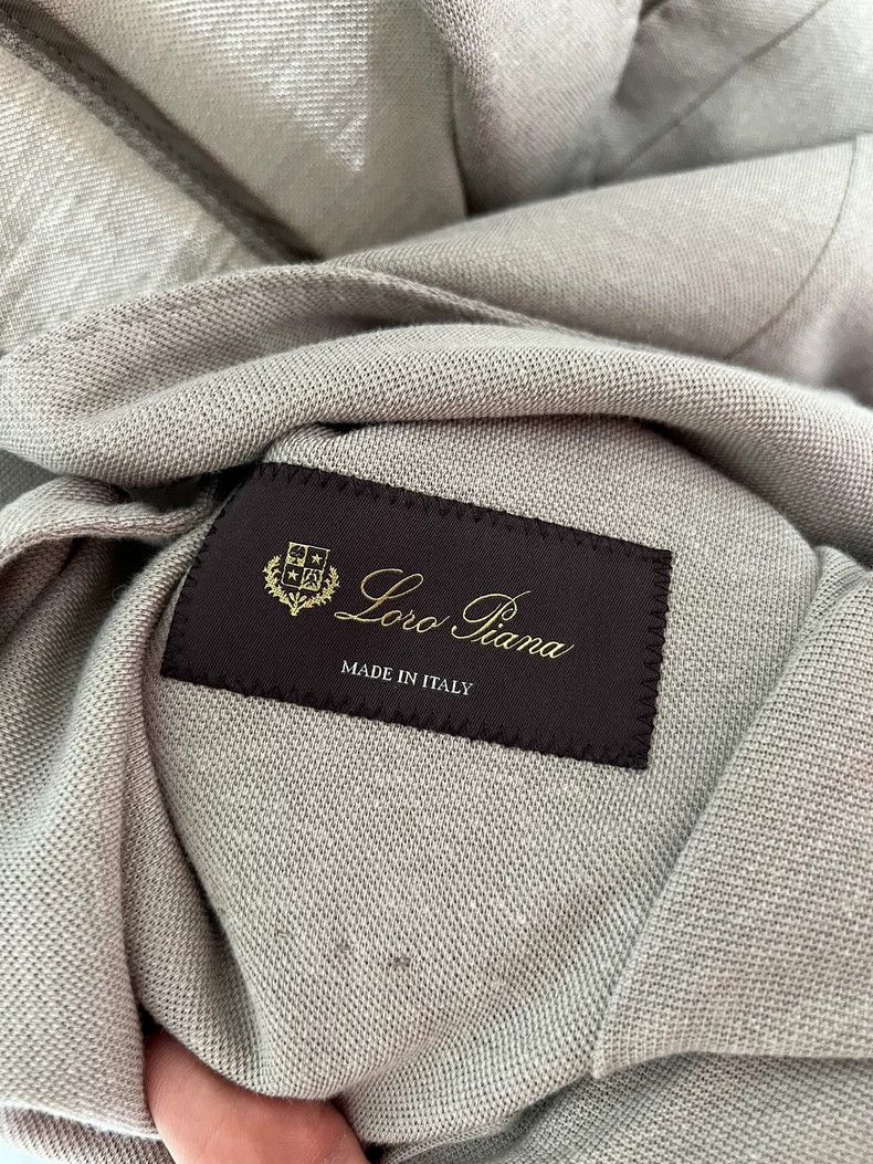 Loro Piana LORO PIANA Gray linen cotton blended casual suit Size 52L - 4 Thumbnail