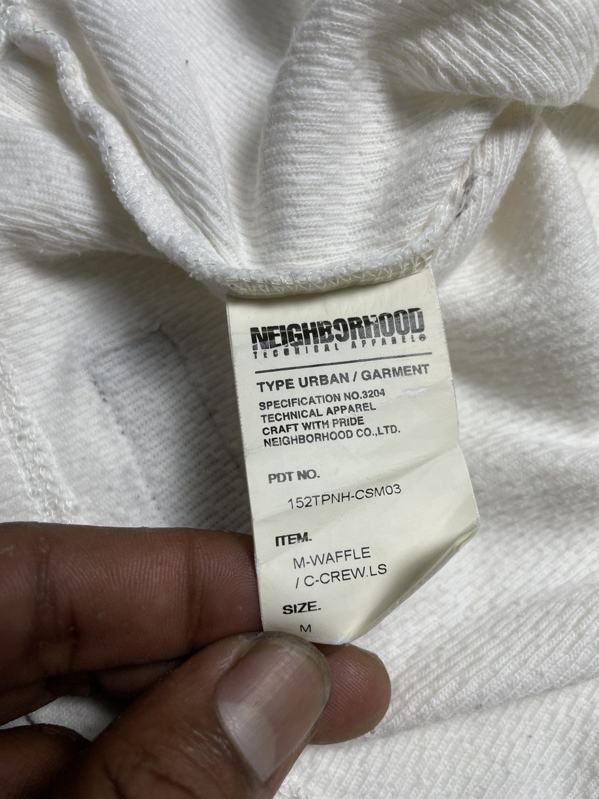 20471120 2000’s Neighborhood - Textured Knit Longsleeve Shirt Size US M / EU 48-50 / 2 - 7 Thumbnail
