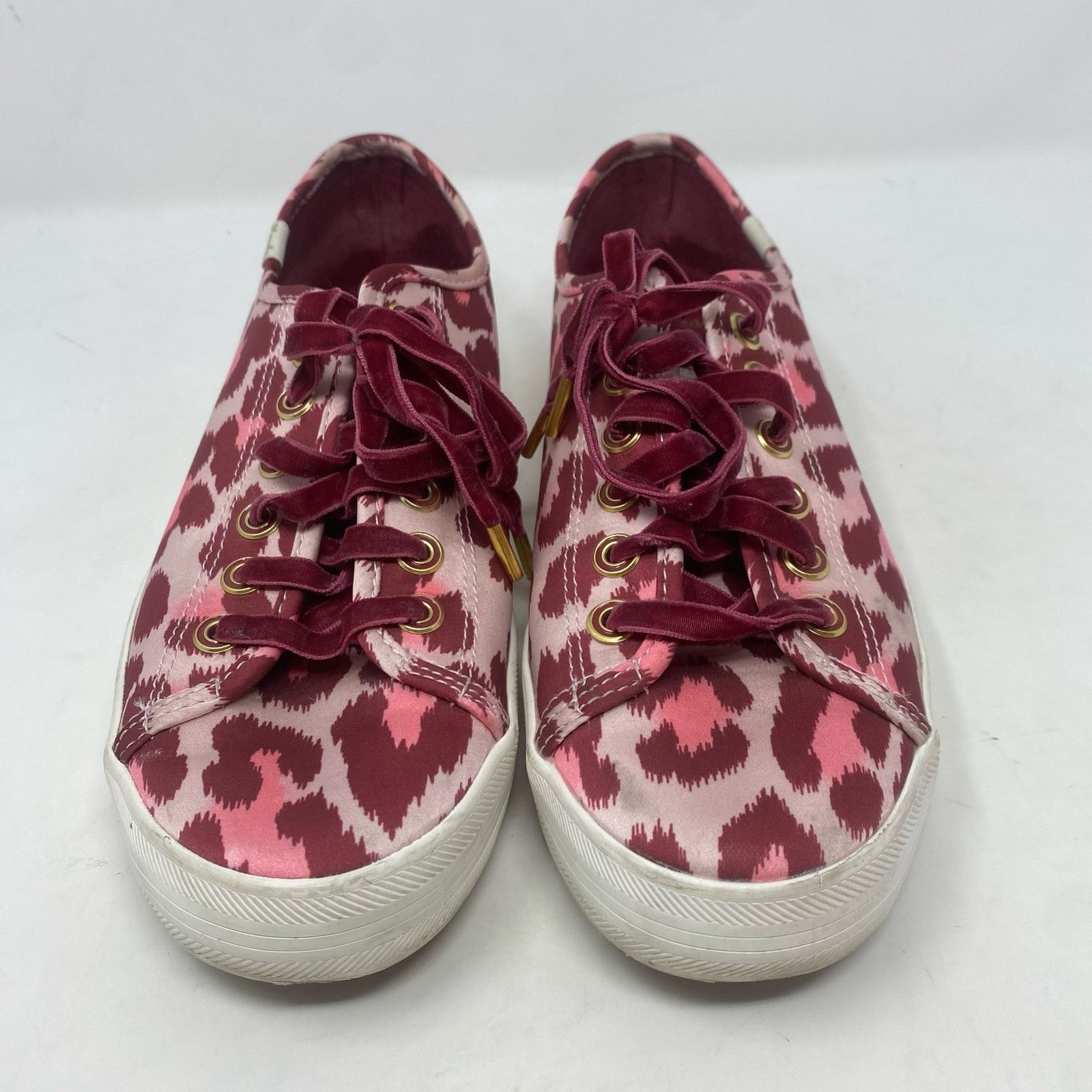 Kate Spade Kate Spade x Keds Kickstart Pink/Burgundy Leopard Satin 8.5 Size US 8.5 / IT 38.5 - 3 Thumbnail