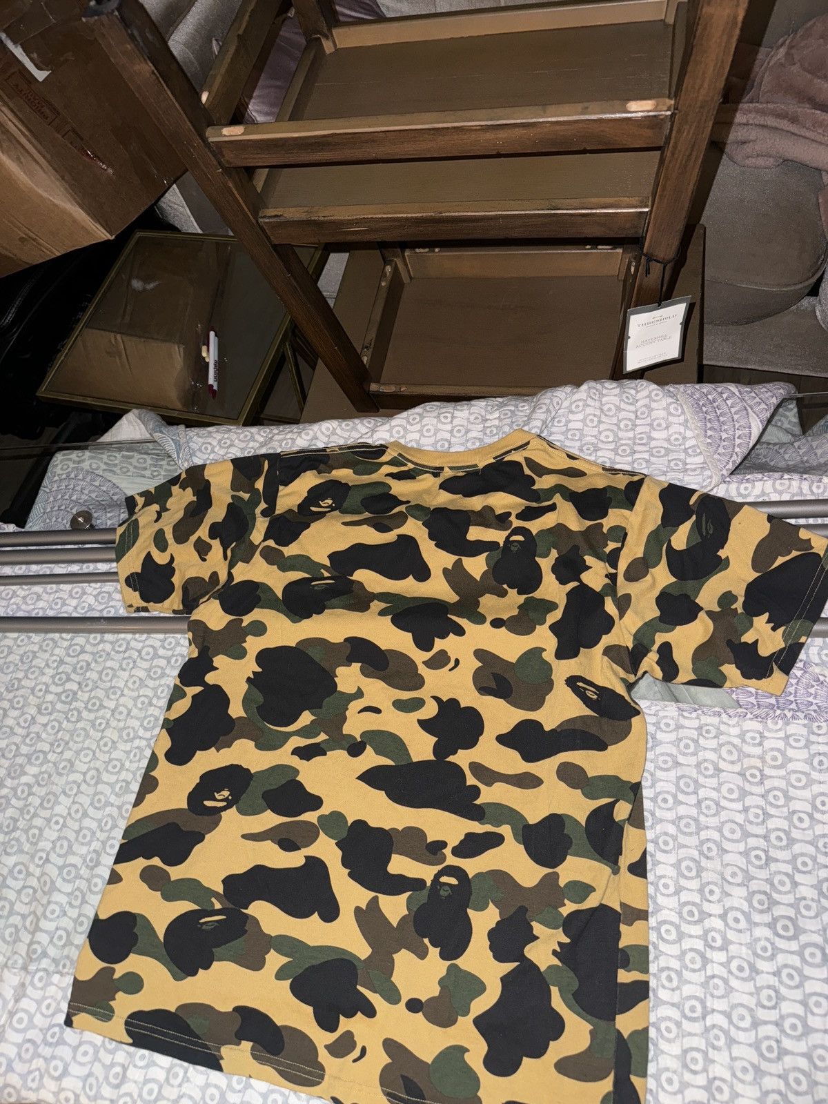 Bape Bape yellow camo t shirt Size US M / EU 48-50 / 2 - 2 Thumbnail
