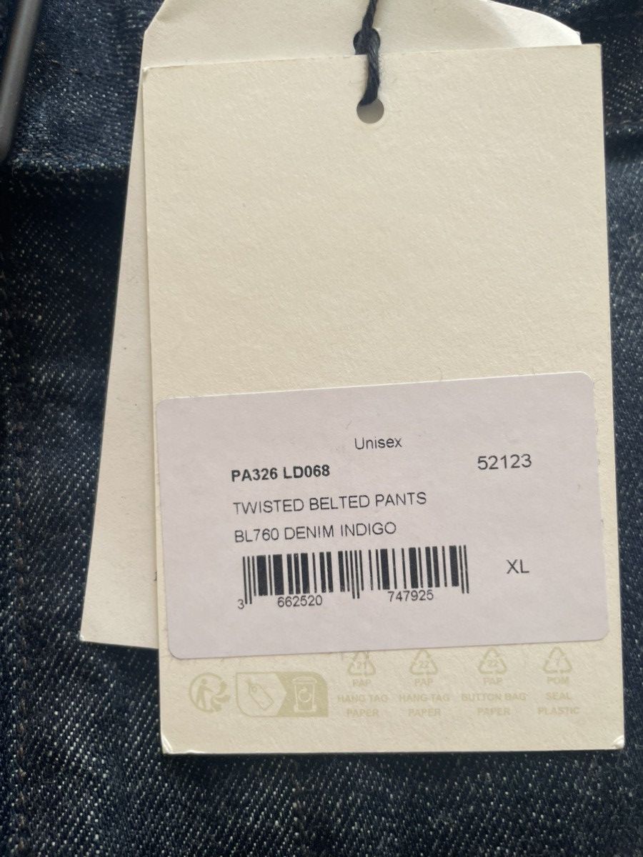 Lemaire LEMAIRE TWISTED BELTED PANTS JEANS XL INDIGO BNWT Size US 36 / EU 52 - 8 Thumbnail