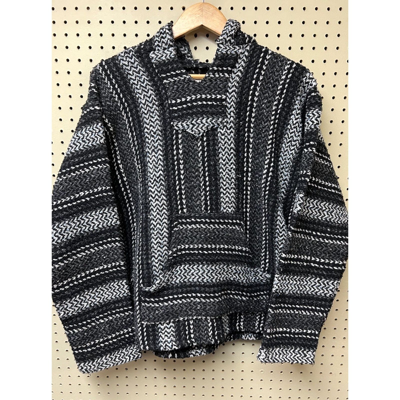 Altea Baja Joe Hoodie Adult Large Teal Charcoal Festival Baja Drug Rug Mexican Baja Joe Size M / US 6-8 / IT 42-44 - 2 Thumbnail
