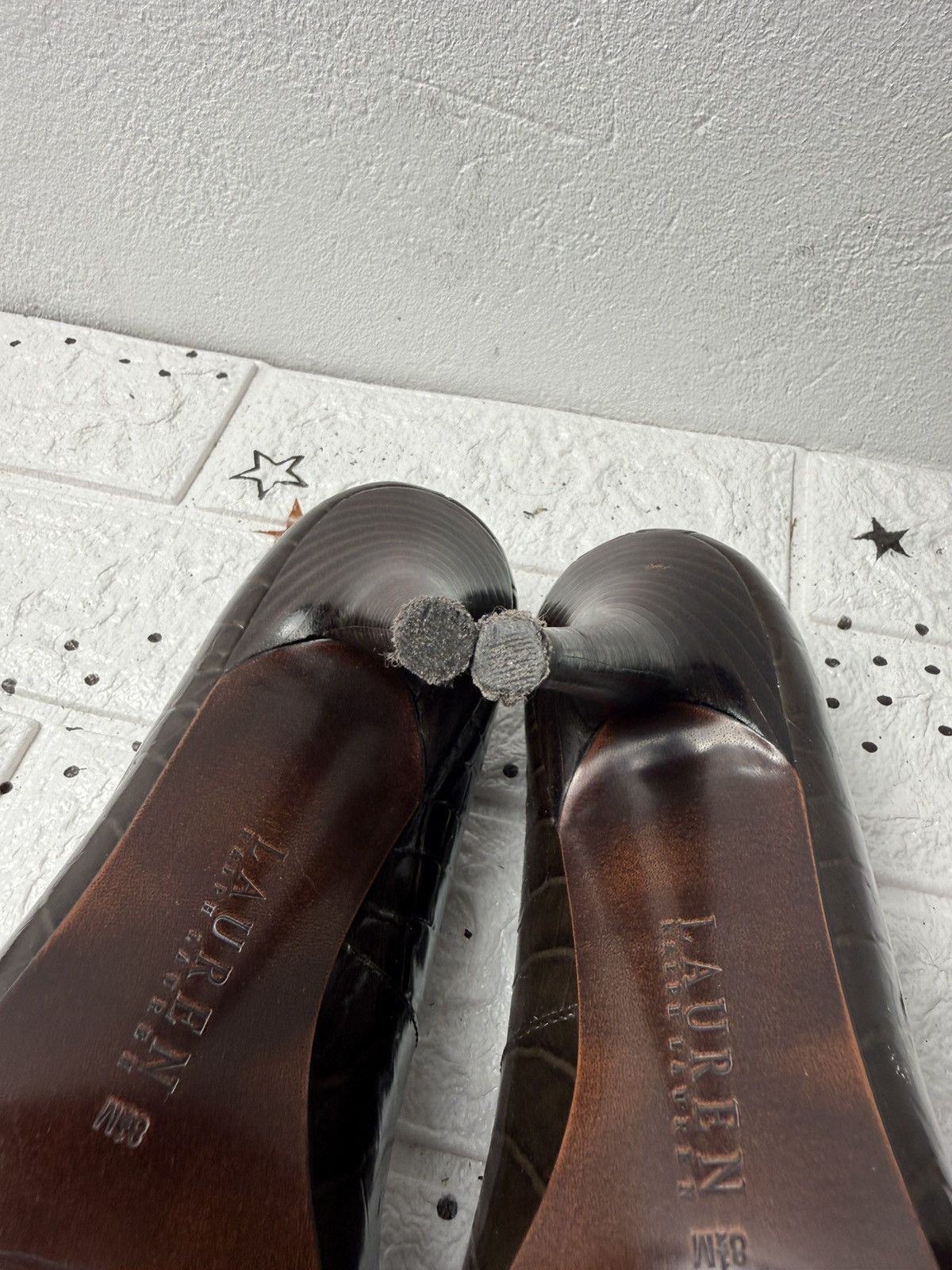 Ralph Lauren LAUREN Ralph Lauren Heels U8.5 UK6 EUR40 Croc Embossed Size US 8.5 / IT 38.5 - 13 Thumbnail