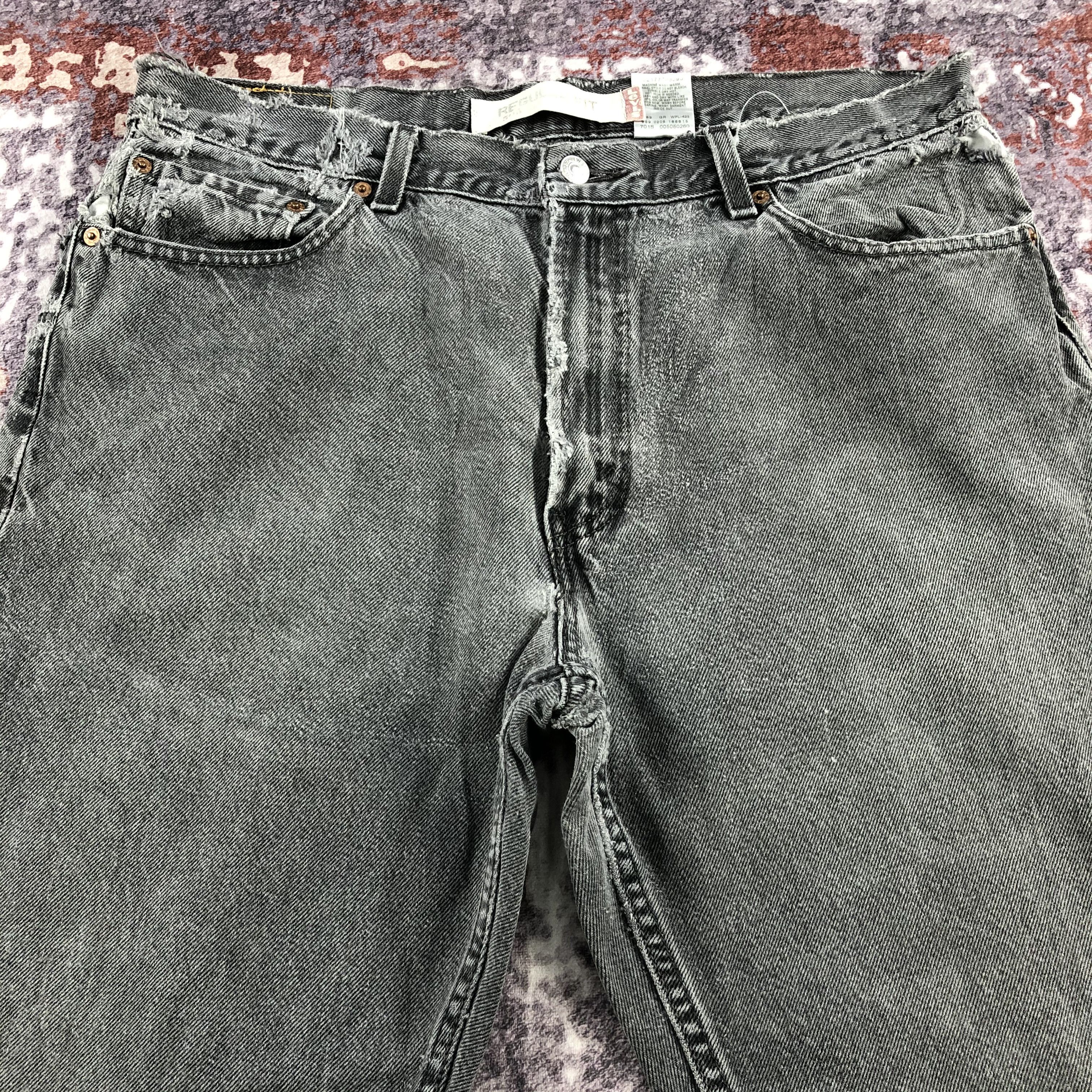 Levi's × Vintage Vintage Faded Black Levis 505 Jeans-JM2591 Size US 37 - 3 Thumbnail