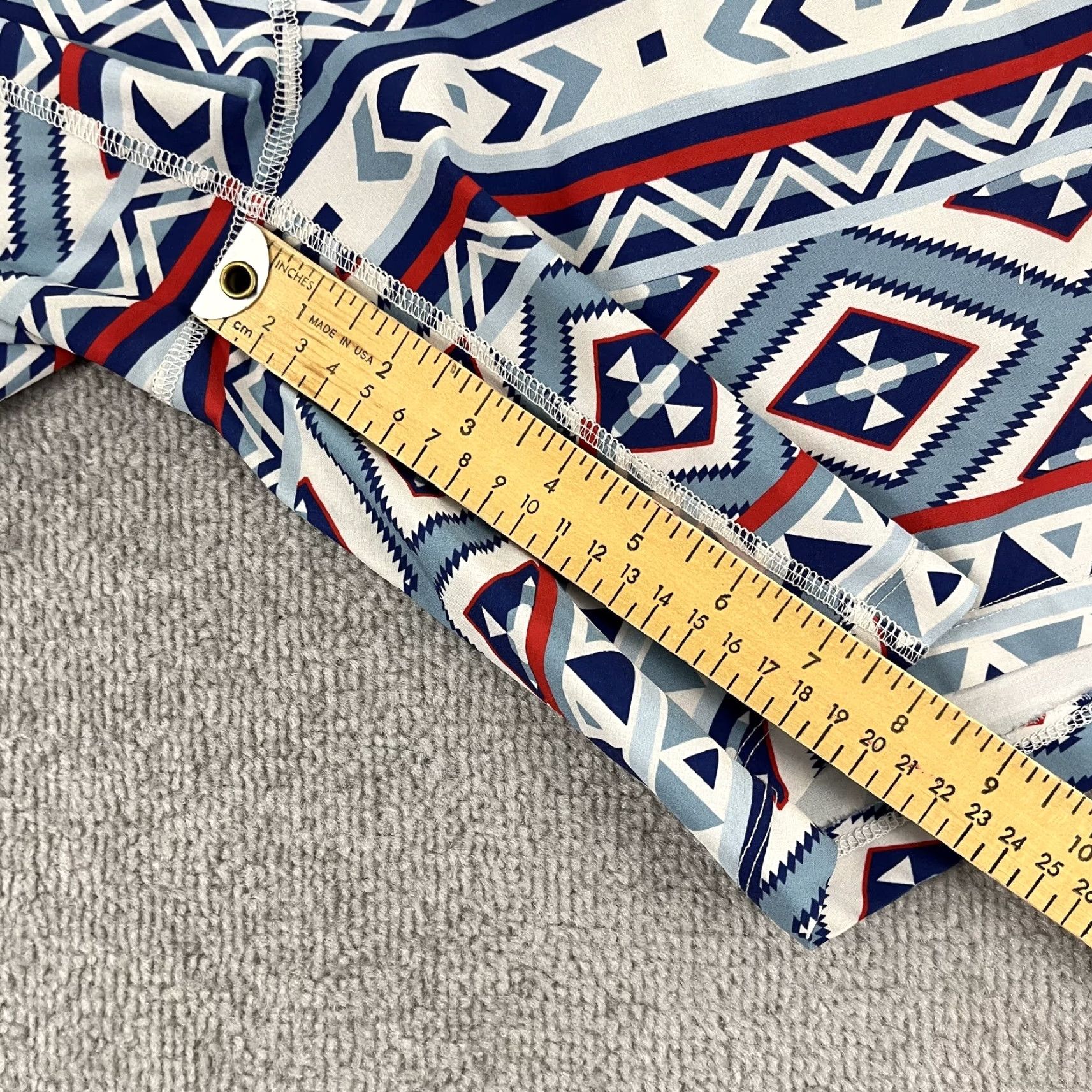 Vintage FreeBallers Shorts Mens Medium 7.5" Lined Aztec Southwestern Blue Active Gym Size US 31 - 5 Thumbnail
