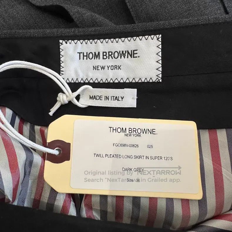 Thom Browne Thom Browne Classic Pleated Skirt - Long, Dark Gray Size 24" / US 00 / IT 34 - 6 Thumbnail