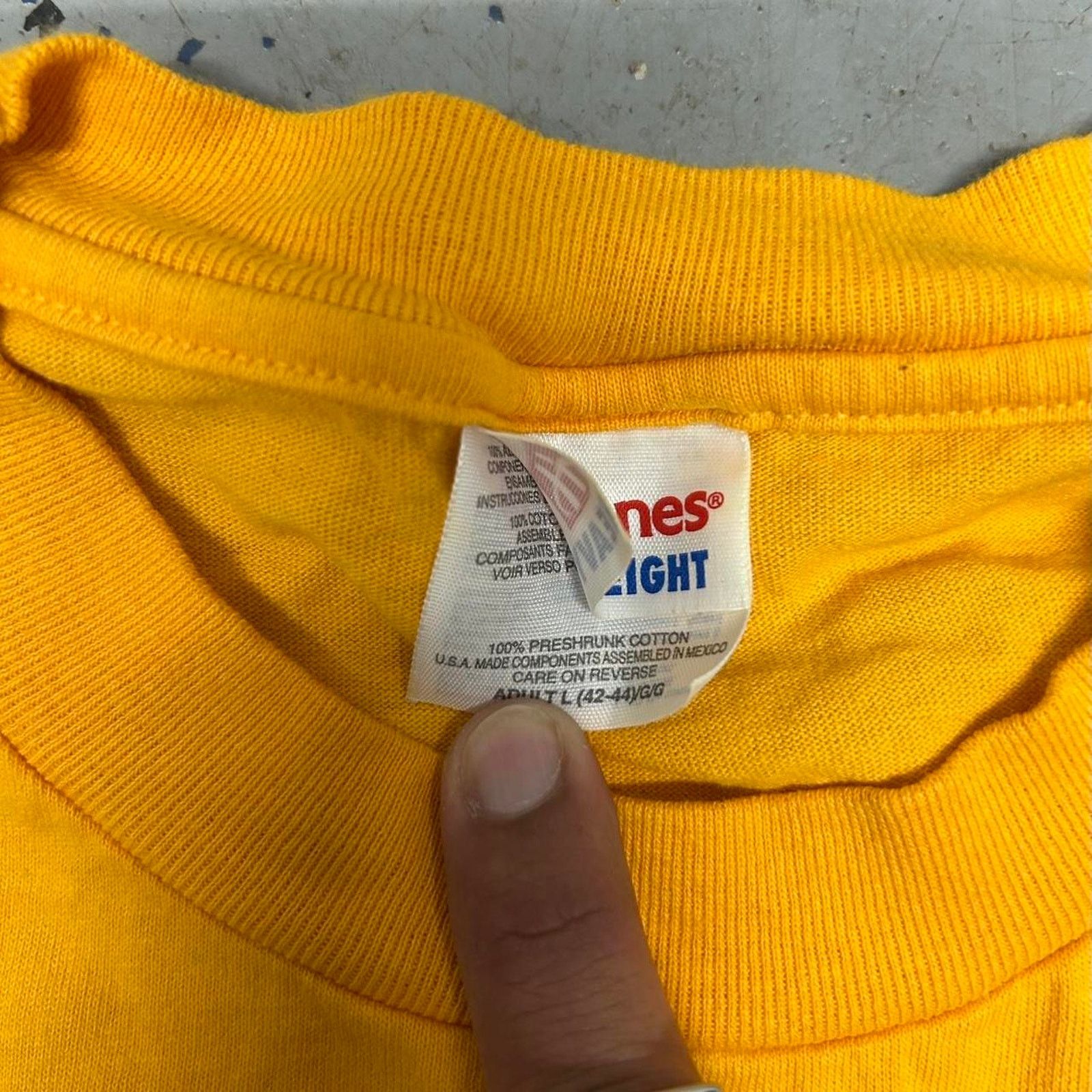 Hanes Yellow vintage 90s "It's All About Attitude" Olympics tee Size US L / EU 52-54 / 3 - 4 Thumbnail