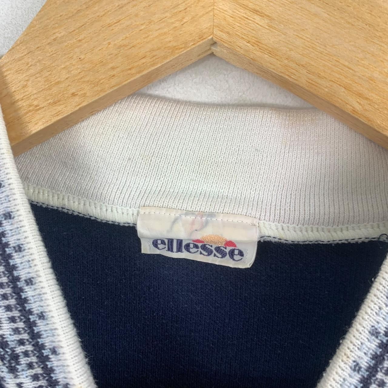 Ellesse Vintage 90’ ELLESSE PERUGIA ITALIA Ringer Sweatshirt Top Size L / US 10 / IT 46 - 3 Thumbnail